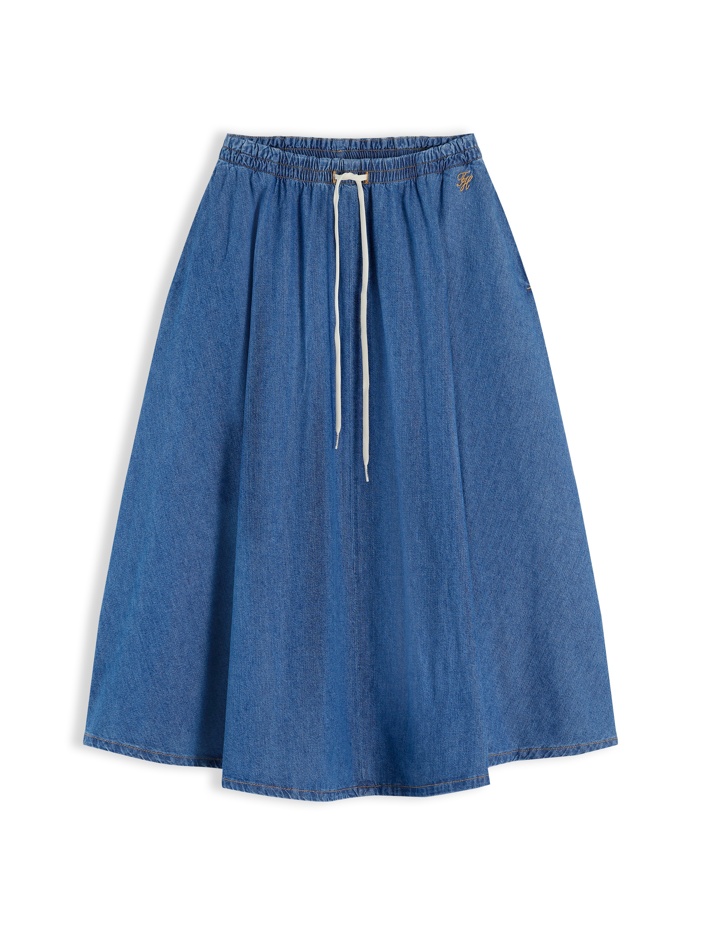 Tommy Hilfiger Jeansrock »MIDI FLARED SKIRT MIA RW« Baumwolle, in ausgestellter Form