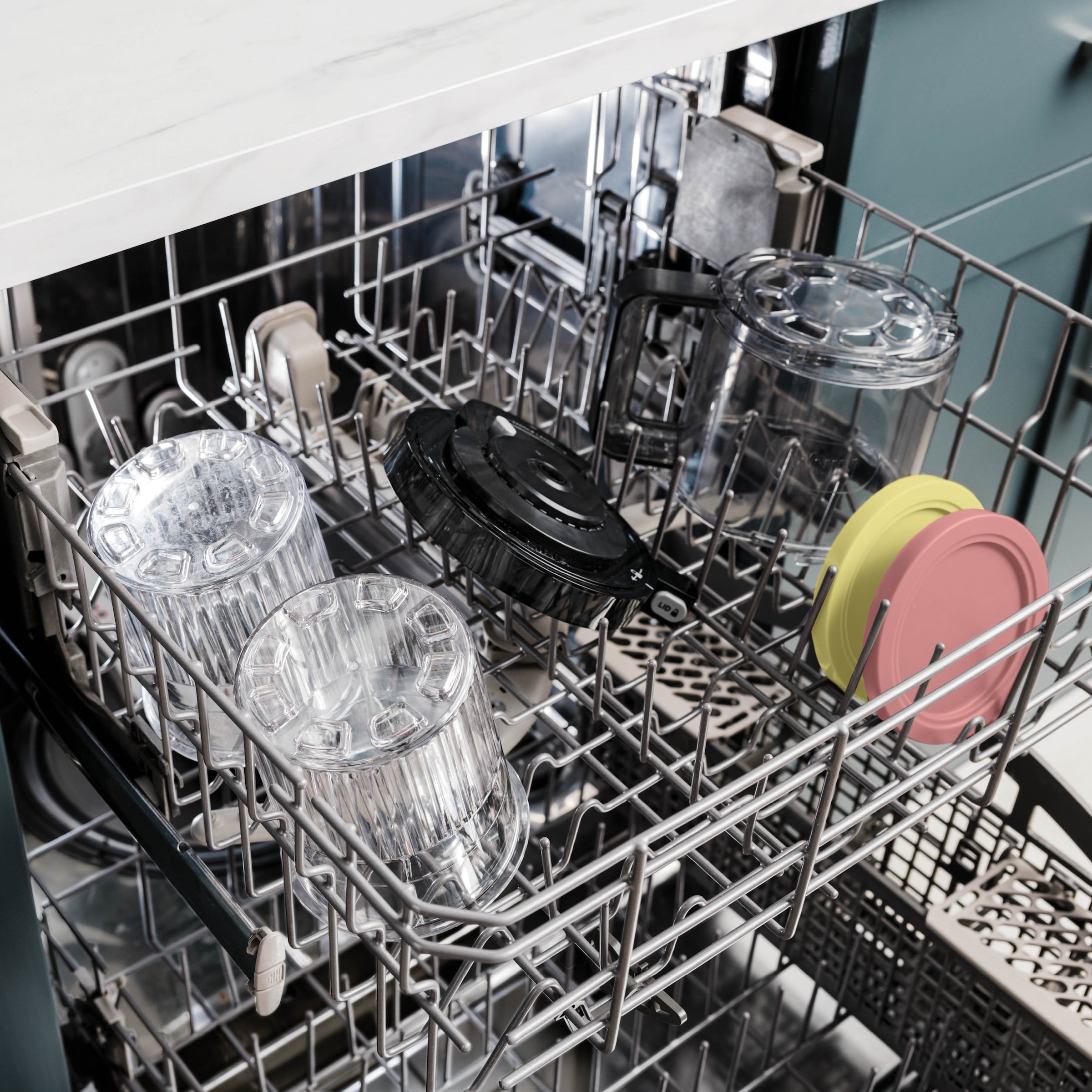 NINJA Eisbereiteraufsatz »Dessert-Behälter mit Deckel, transparent, Deckel (gelb,rosa)« Zubehör für NC501EU