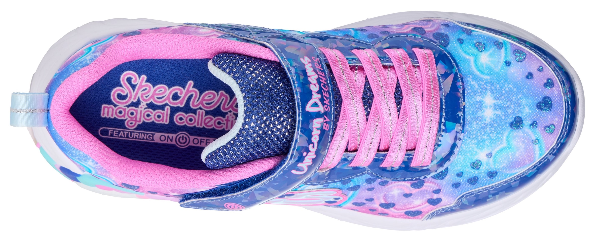 Skechers Sneaker »UNICORN DREAMS«, Klettschuh mit Einhorn, Größenschablone zum Download