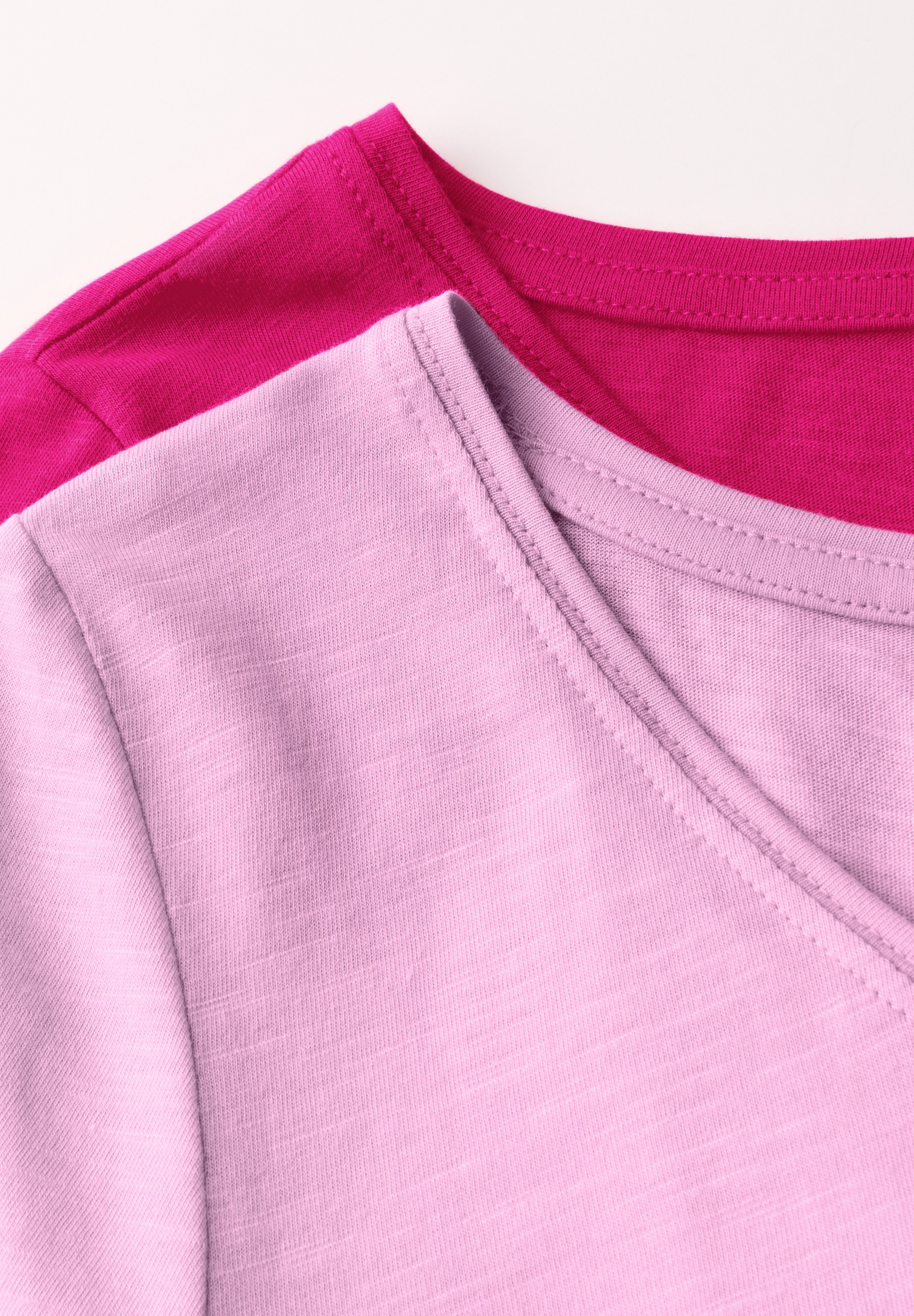 STREET ONE V-Shirt, im soften Baumwoll-Mix