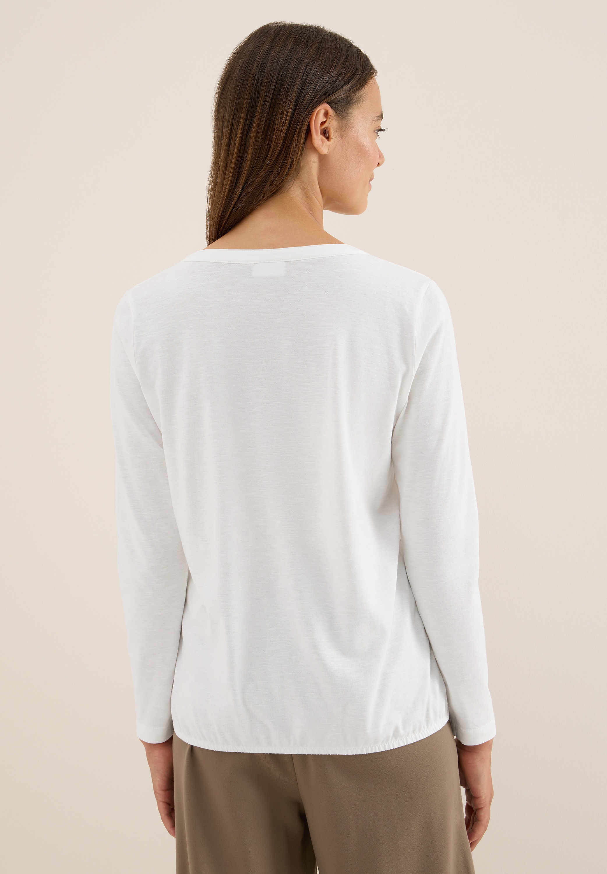 Cecil Langarmshirt aus reiner Baumwolle günstig online kaufen