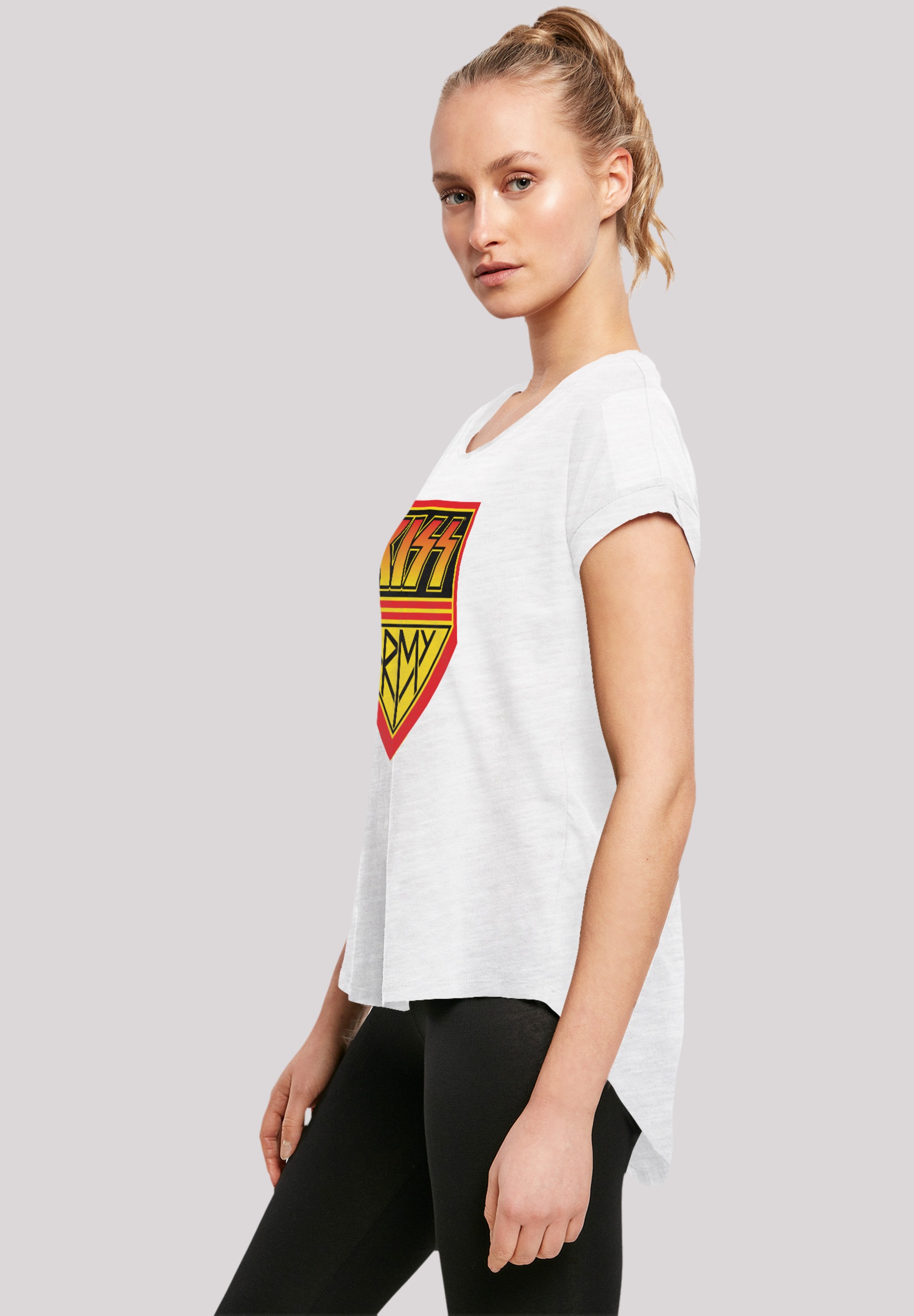 F4NT4STIC T-Shirt »Kiss Rock Band Army Logo«, Premium Qualität, Musik, By Rock Off