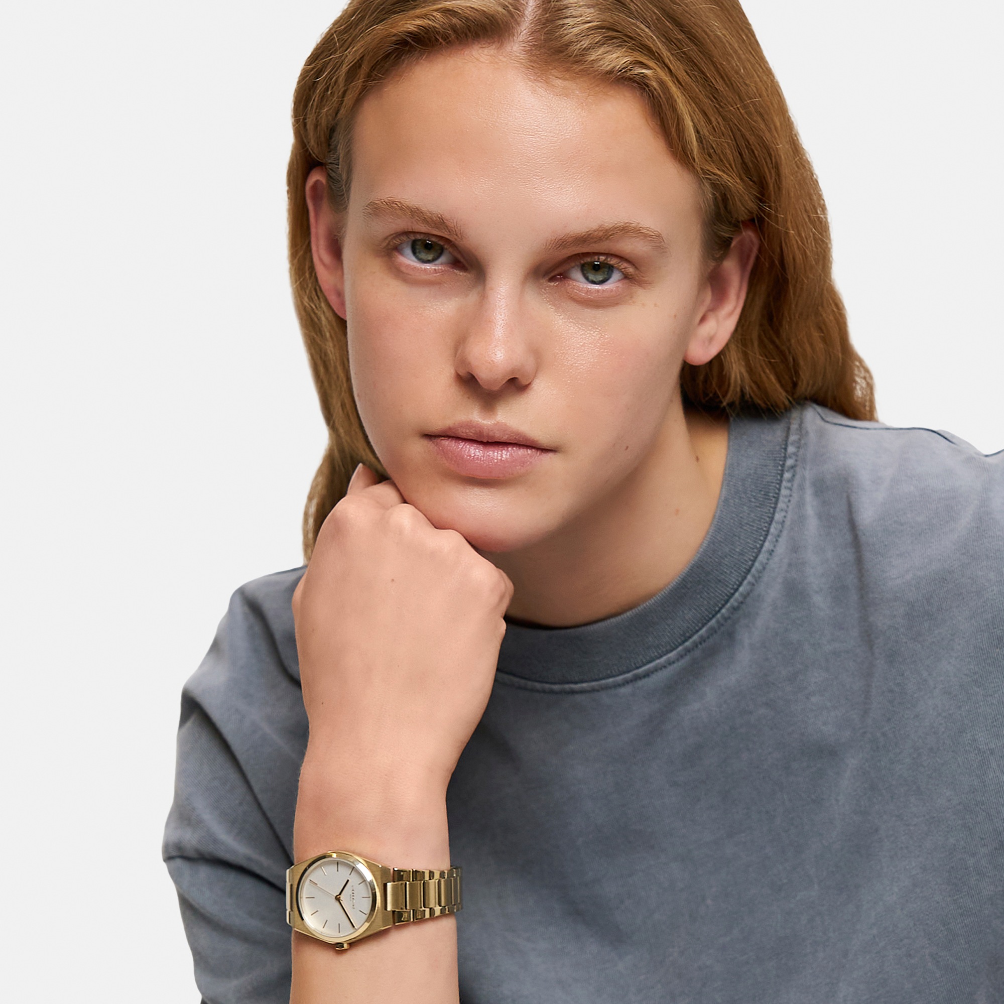 Liebeskind Berlin Quarzuhr »Minimalist 45 mm«, Armbanduhr, Damenuhr, Edelstahlarmband, analog