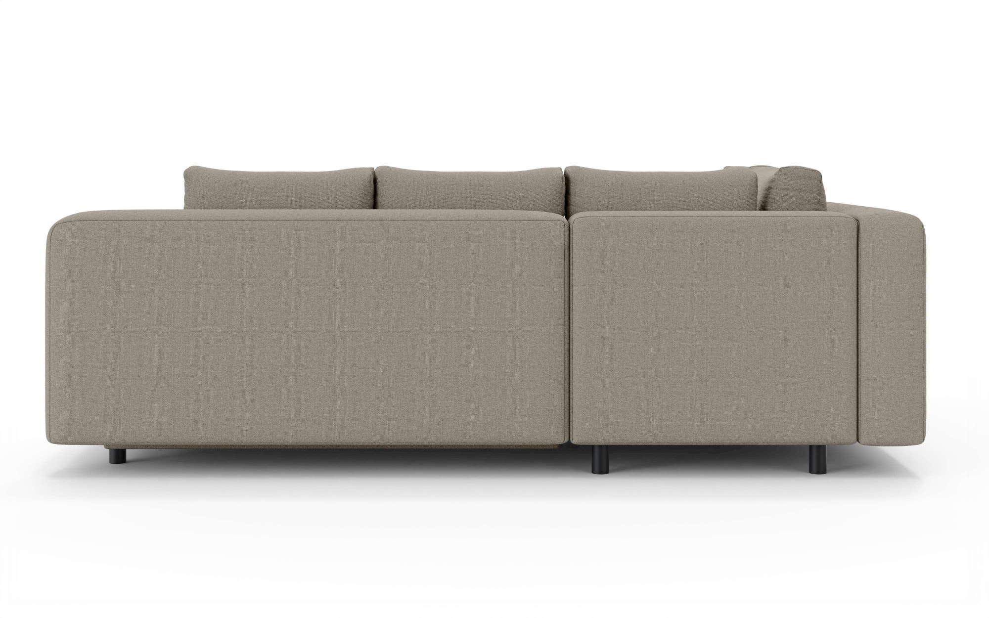 Home affaire Ecksofa »LENNARA Schlafsofa mit Bettkasten, Maße B/T/H: 234/179/85 cm«, L-Form mit Ottomane rechts/links, mit Wellenunterfederung