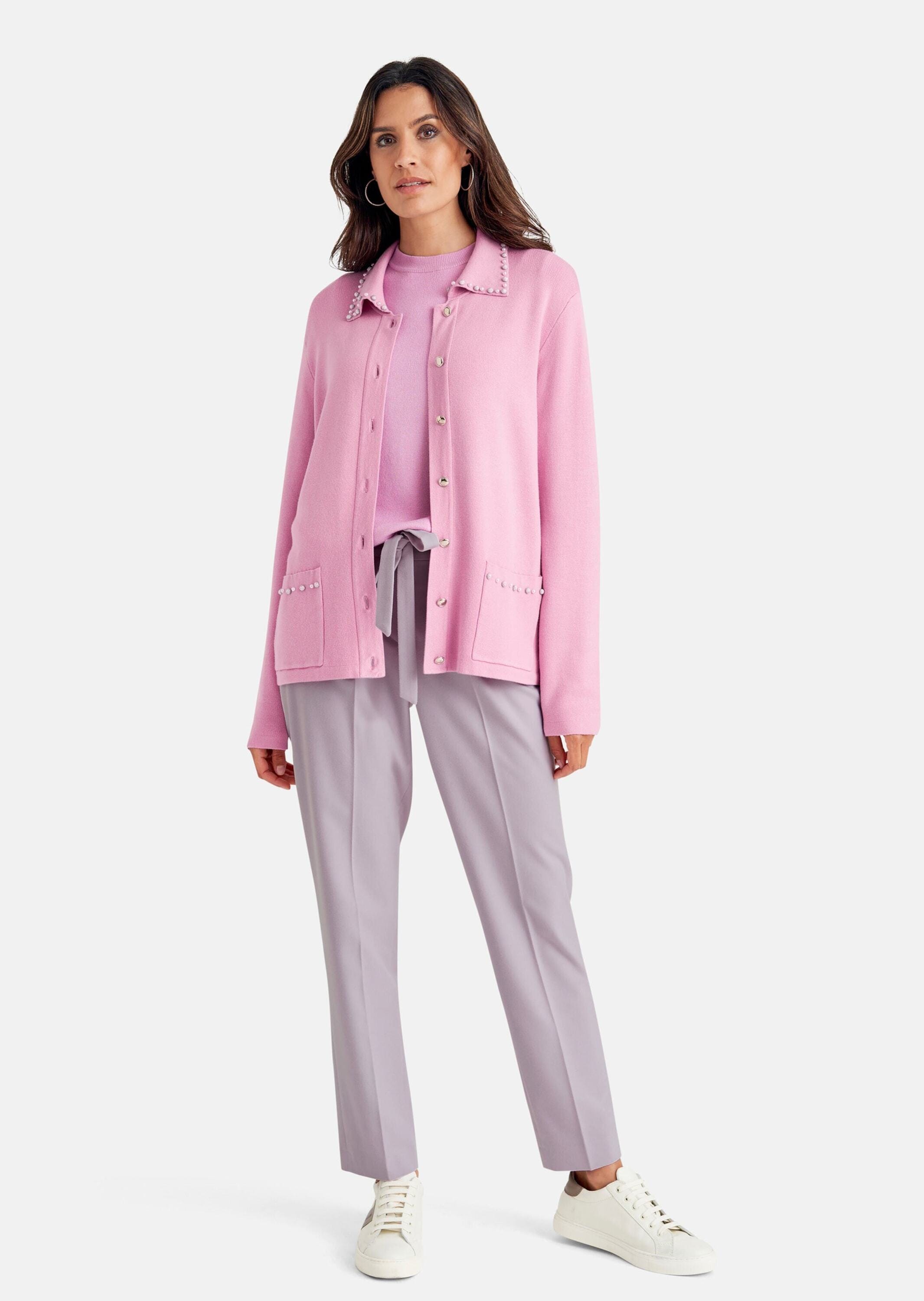 MADELEINE Strickjacke »Strickjacke Strickjacke mit Zierperlen«