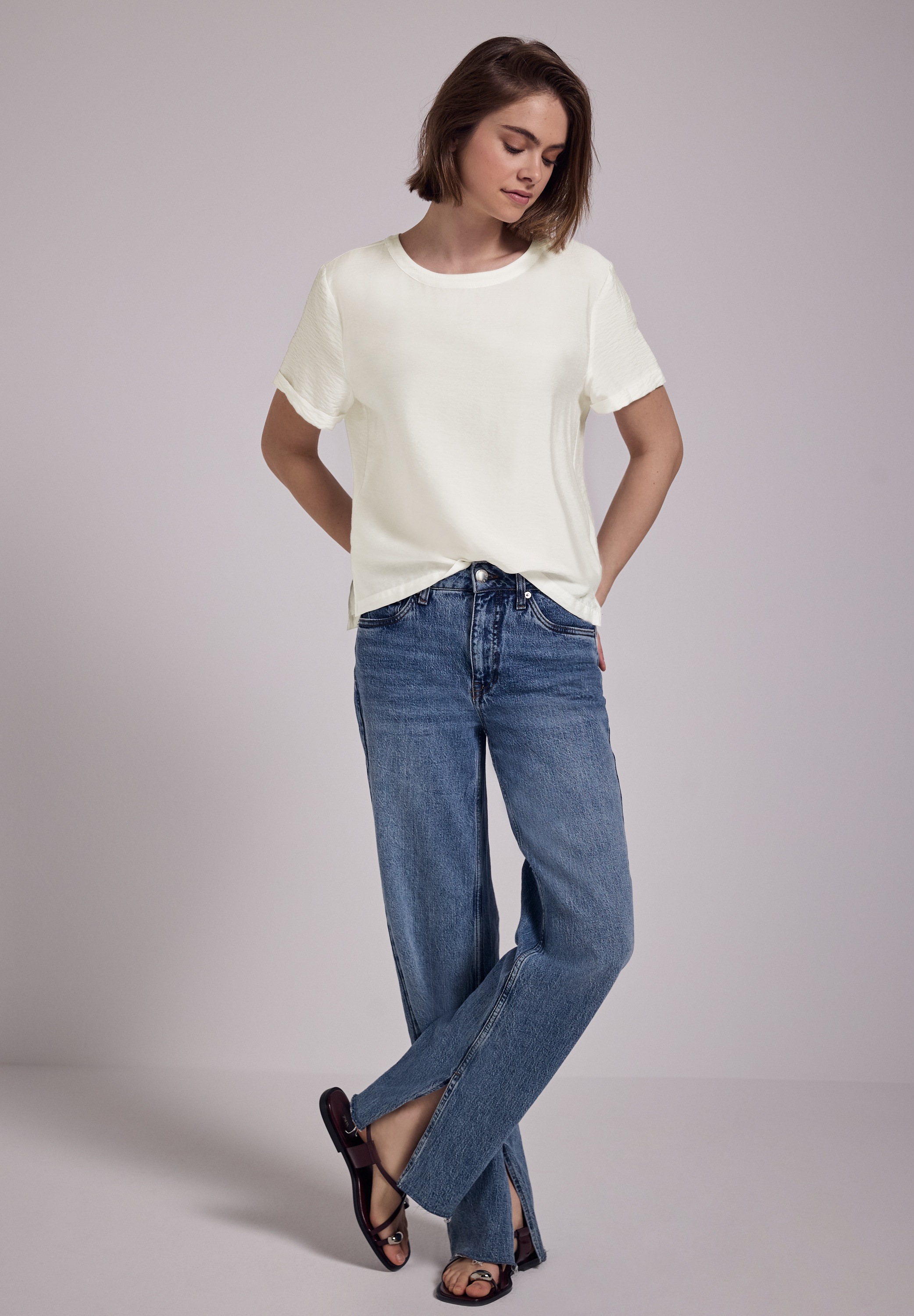 Thumbnail - STREET ONE STUDIO Shirtbluse, aus softem Materialmix
