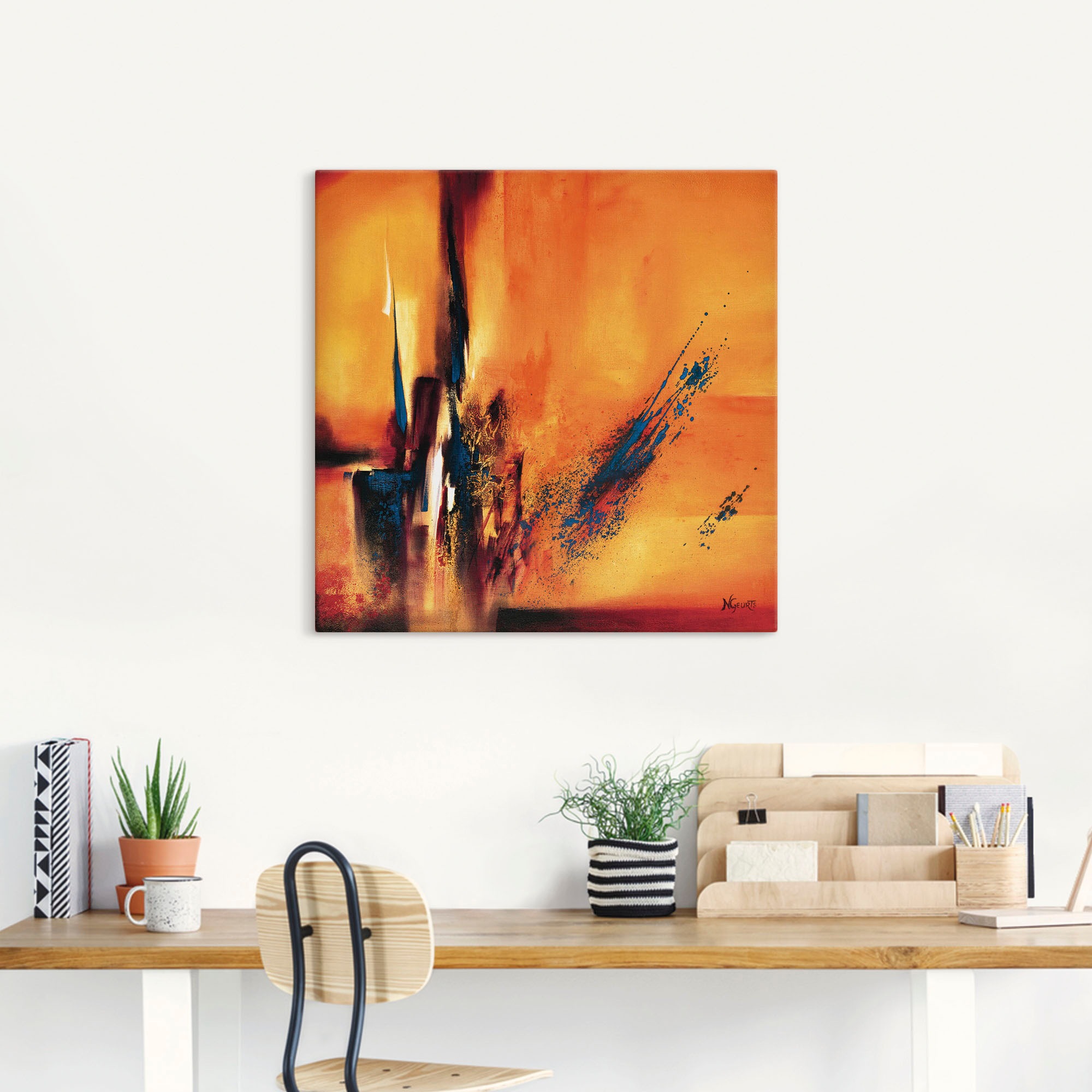 Artland Leinwandbild "Abstrakte Impressionen I" Gegenstandslos 1 Stk. tlg. günstig online kaufen