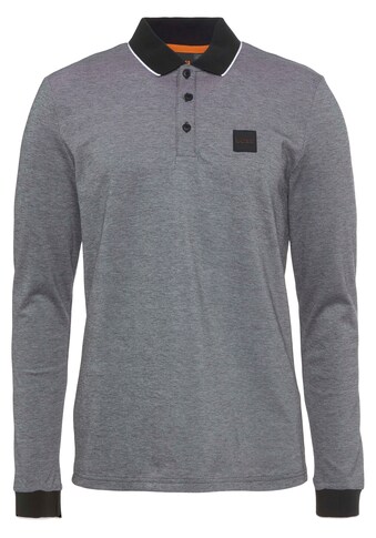BOSS ORANGE Langarm-Poloshirt »Peoxfordlong 10233410 01«, mit Kontraststreifen an... kaufen