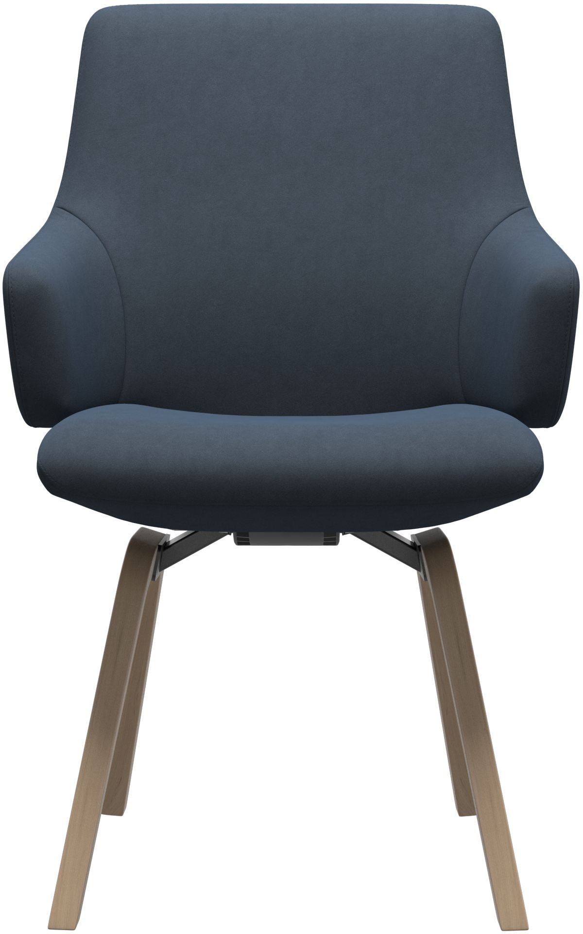 Thumbnail - Stressless Polsterstuhl "Laurel", Microfaser DINAMICA, Low Back mit Armlehne, Größe L, mit schräggestellten Beinen in Sc...