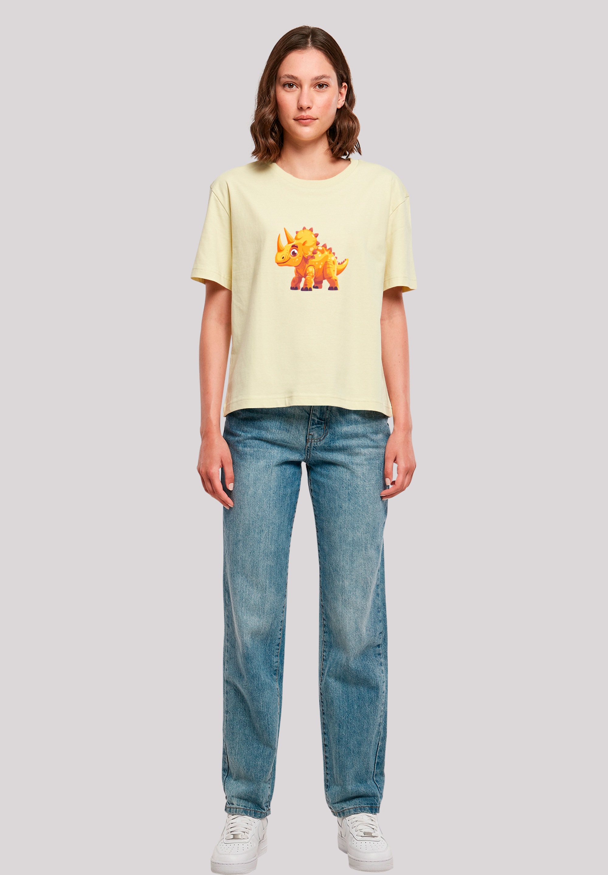 F4NT4STIC T-Shirt »Süßer Triceratops Dinosaurier«, Premium Qualität