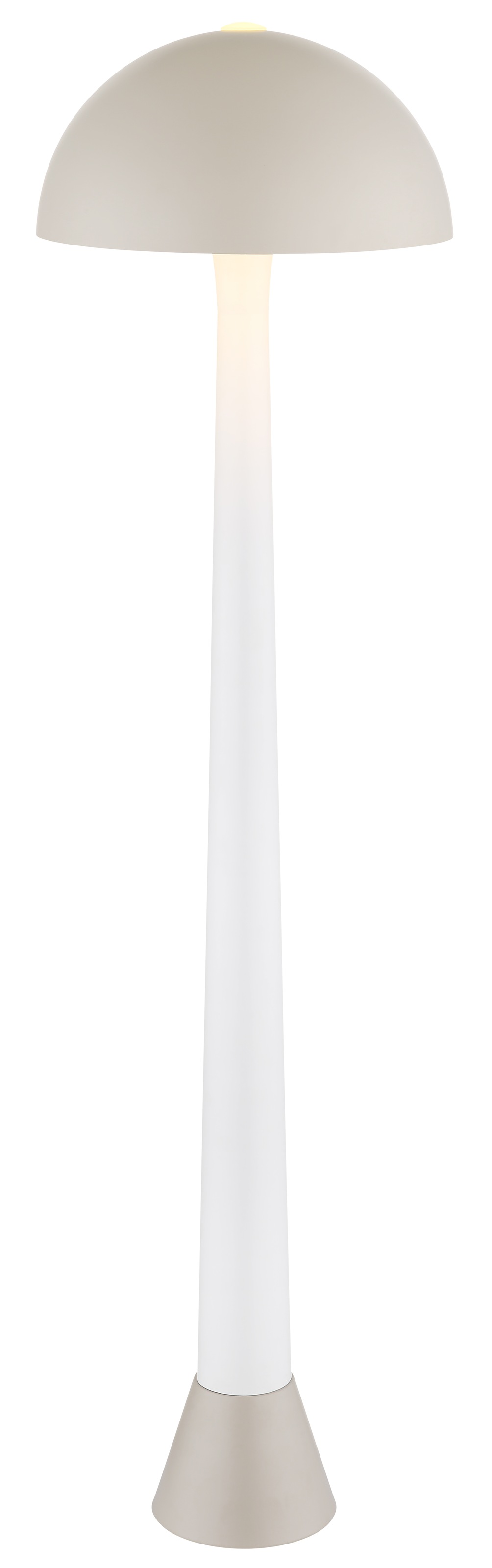 GLOBO LIGHTING Stehlampe "MERLIN", Ø 40cm H: 150cm, 1 Stk.sandfarben matt, Wohnzimmer, Leuchten, Stehlampe mit Pilzschirm
