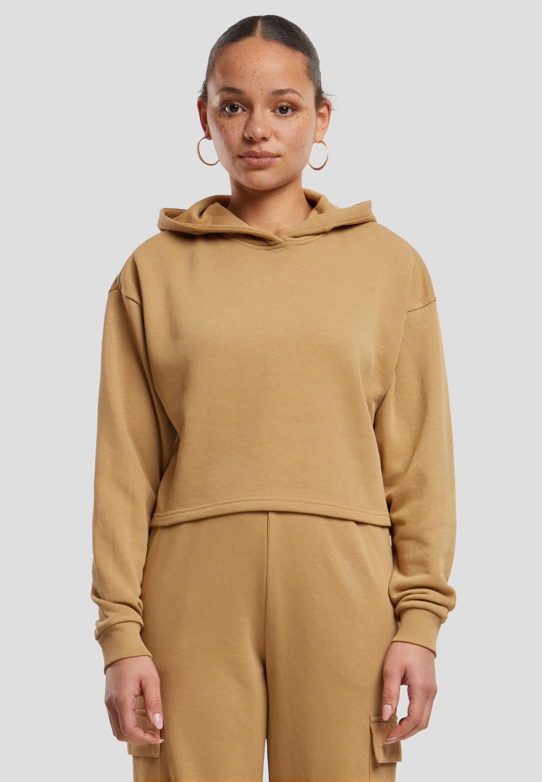 URBAN CLASSICS Kapuzenpullover »Urban Classics Damen Ladies Oversized Cropped Light Terry Hoodie«, (1 tlg.)
