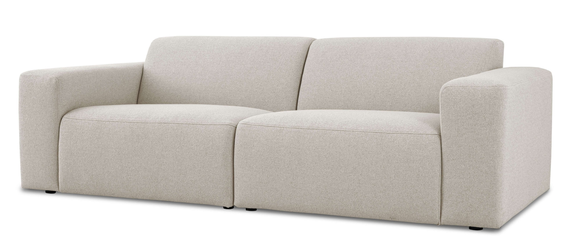 INOSIGN 3-Sitzer »Koa, 228 cm, Modulsofa in Webstoff, Cord«, Designsofa, weicher Lounge-Sitzkomfort, Welleunterfederung, bodentief