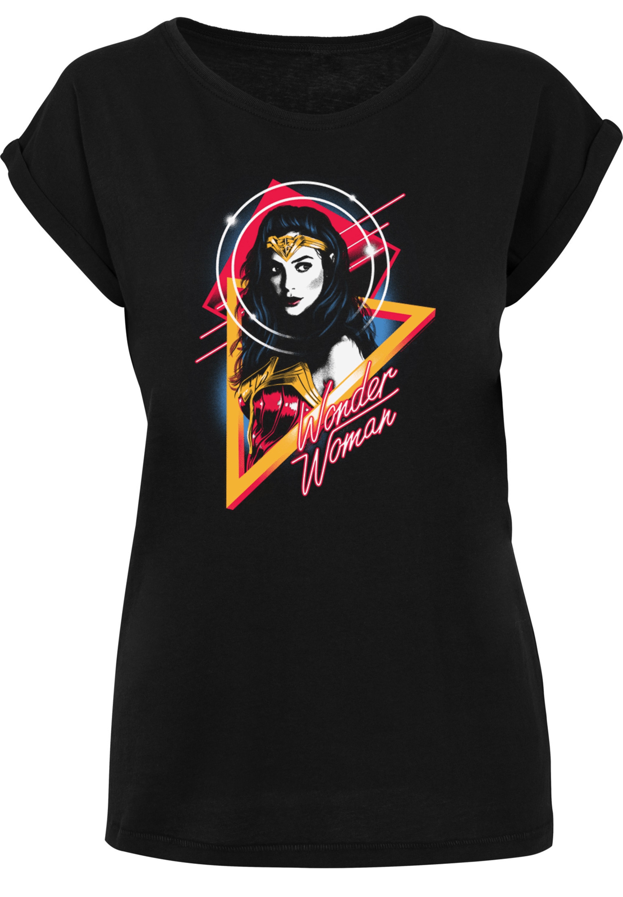 F4NT4STIC T-Shirt »DC Comics Wonder Diana 80s Triangle«, Damen,Premium Merch,Regular-Fit,Kurze Ärmel,Bedruckt
