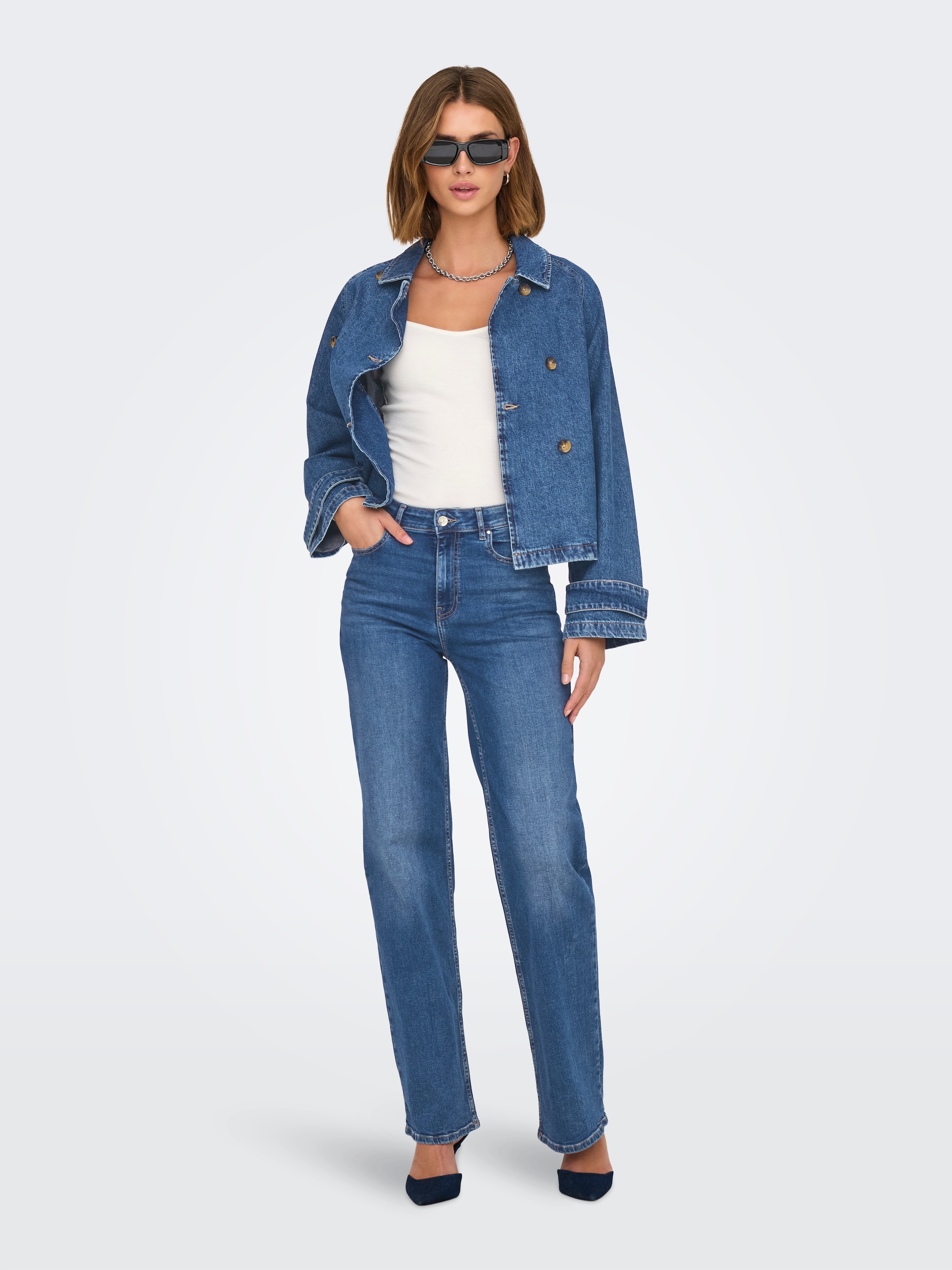 ONLY Jeansjacke »ONLAPRIL SHORT DNM TRENCH AKM«