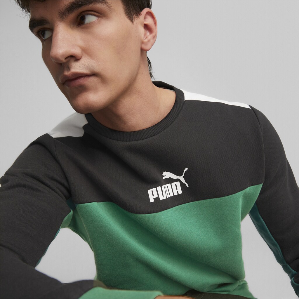 PUMA Sweatshirt »Essentials+ Block Sweatshirt mit Rundhalsausschnitt Herren«