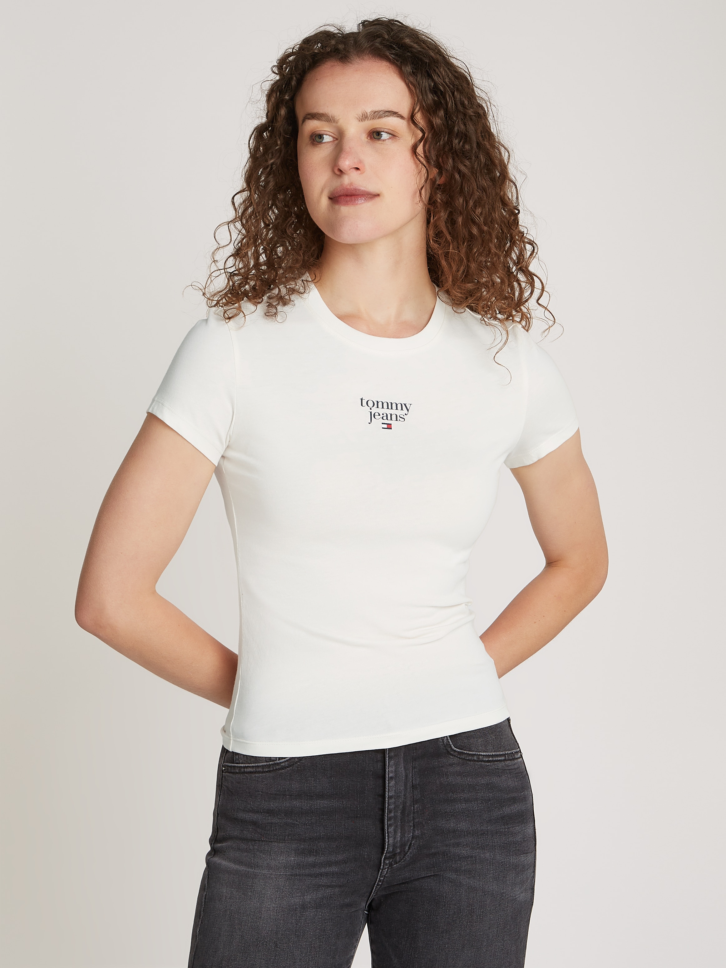 TOMMY JEANS Tommy Džinsai Marškinėliai »TJW SLIM E...