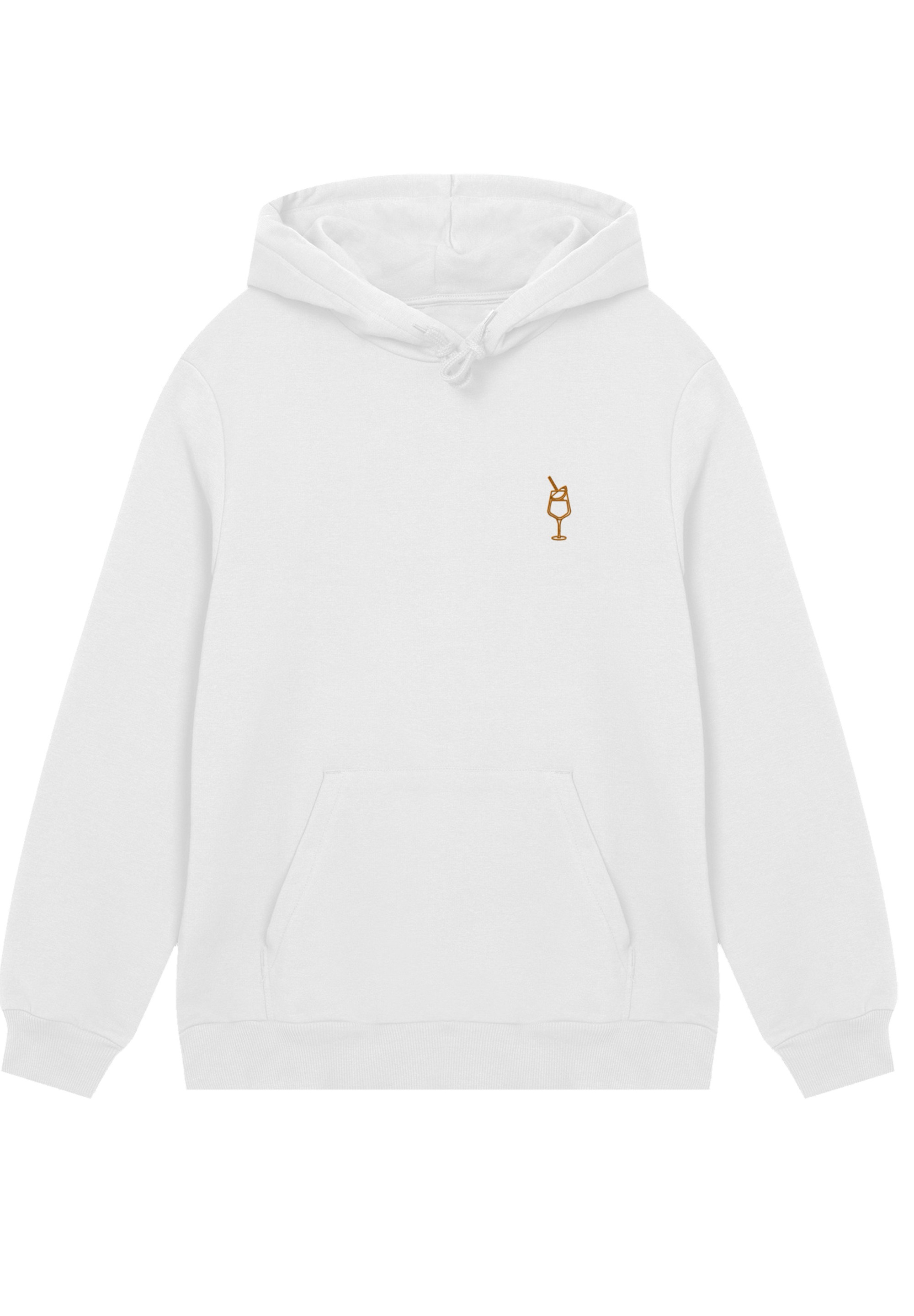 F4NT4STIC Kapuzenpullover »Orange Spritz Bestickt«, Premium Qualität