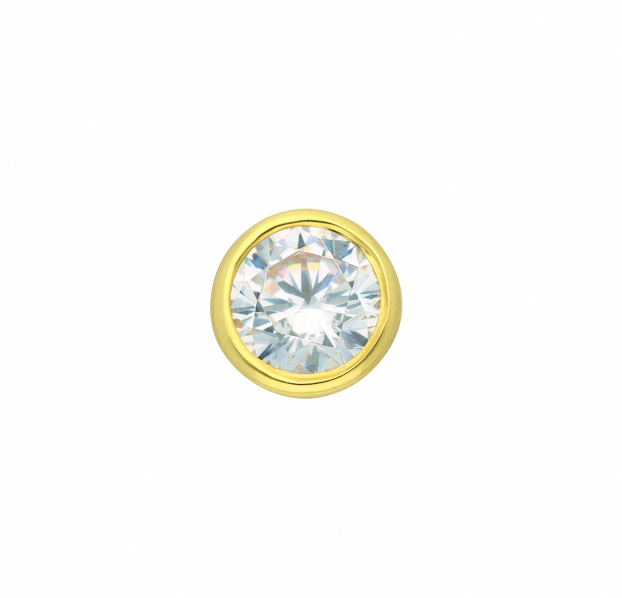Adelia´s Kette mit Anhänger »333 Gold Anhänger mit Zirkonia Ø 7 mm«, Schmuckset - Set mit Halskette