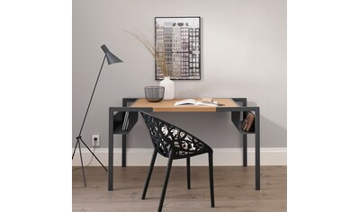 andas Schreibtisch »Pauli«, aus MDF, Eichenfurnier & Metallfüße, Breite 138 cm kaufen