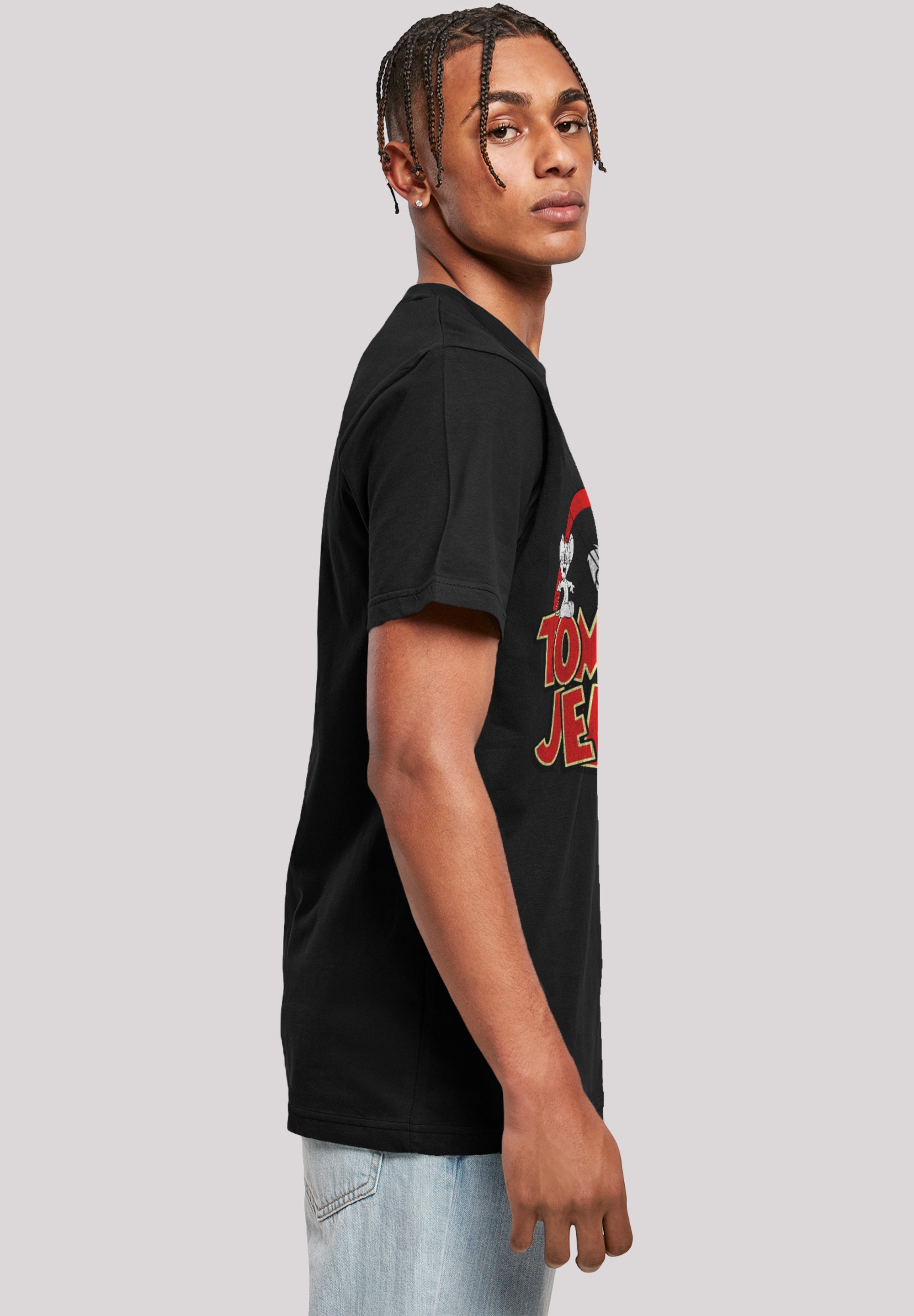 F4NT4STIC T-Shirt »Tom und Jerry Distressed Logo«, Herren,Premium Merch,Regular-Fit,Basic,Bedruckt