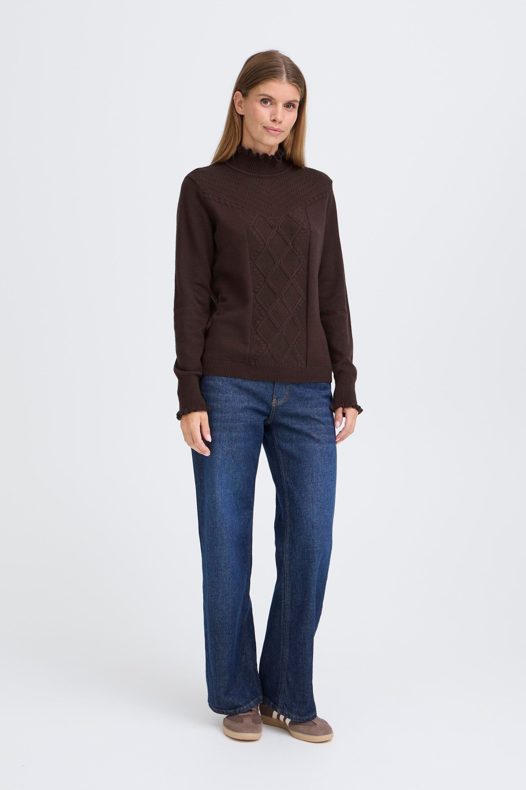 OXMO Strickfleece-Pullover »Strickpullover OXBMMNERA ONECK JUMPER«