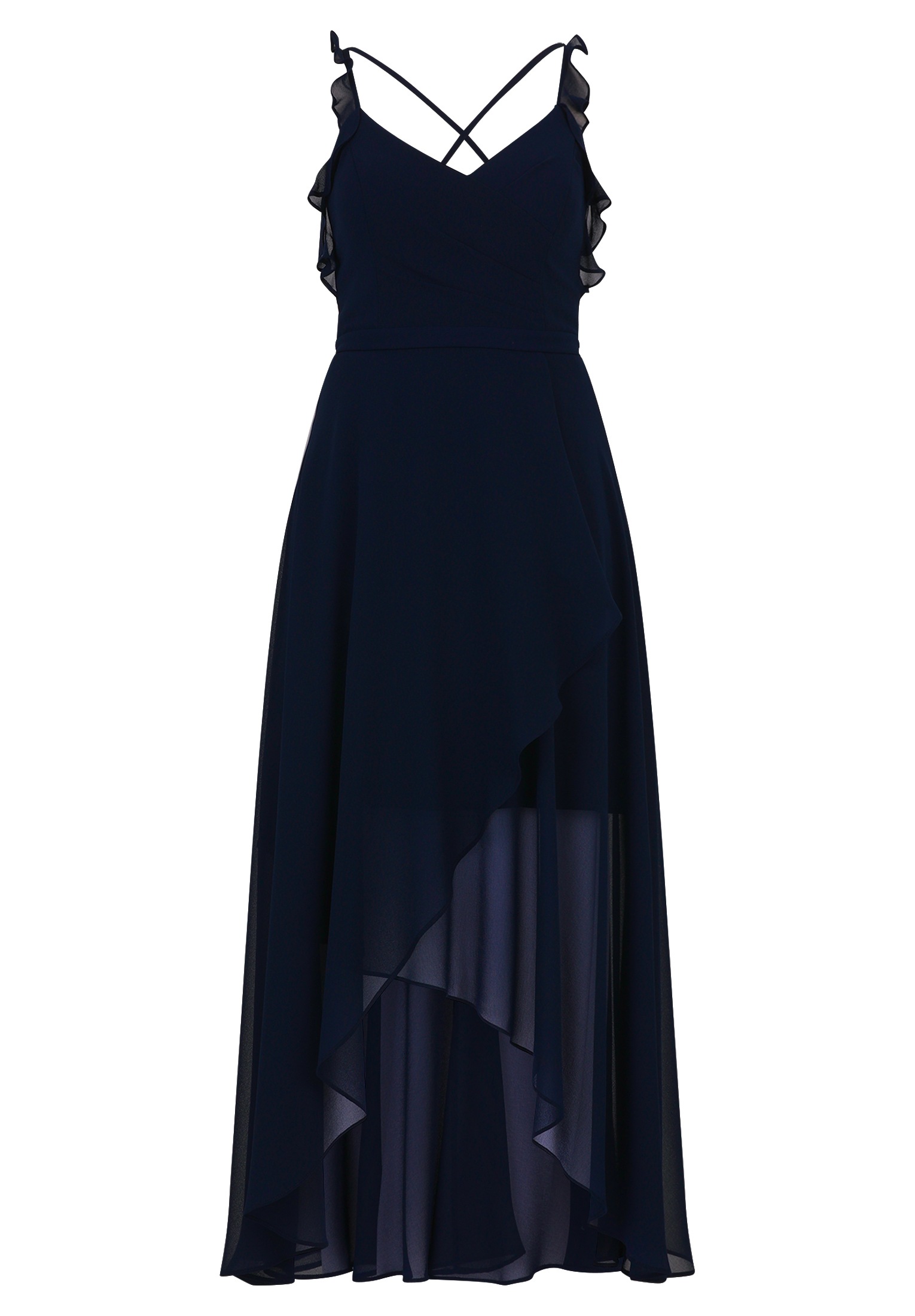 Vera Mont Abendkleid "Damen mit Volant" Ohne Tasche Wickel-Design günstig online kaufen