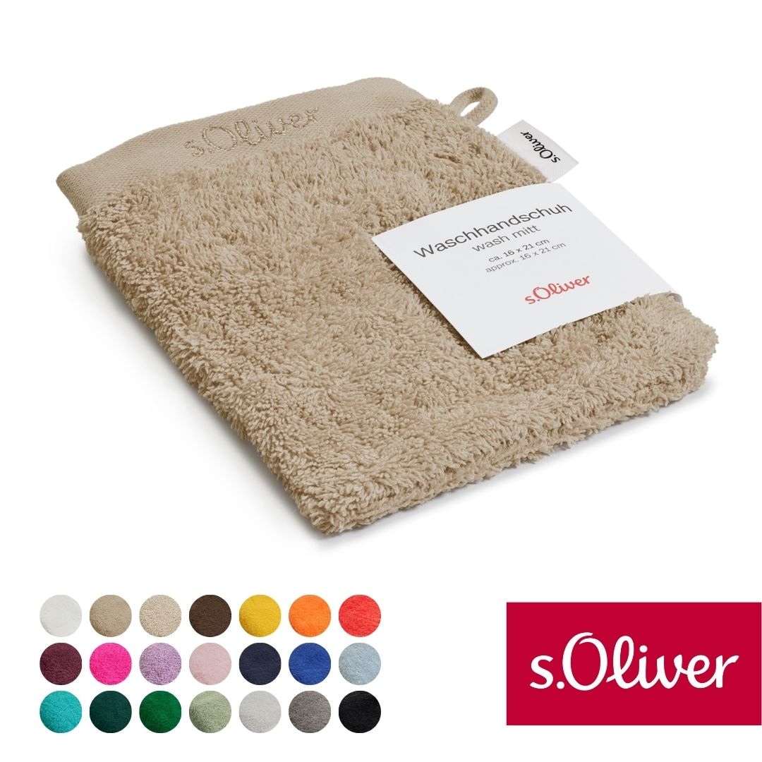 s.Oliver Waschhandschuh "s.Oliver, Premium Qualität, 600 gr/m², auch als Se günstig online kaufen