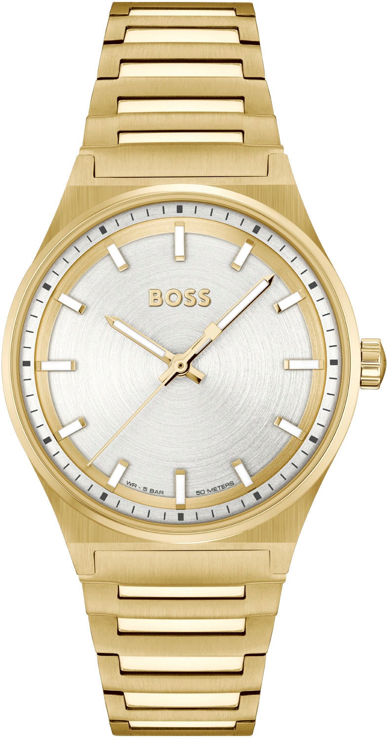 BOSS Quarzuhr »CANDOR 1502738« Damenuhr Arm...