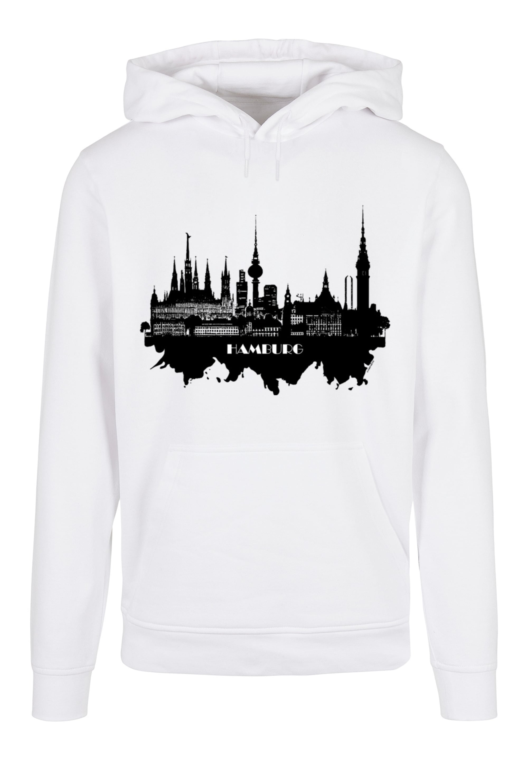 F4NT4STIC Kapuzenpullover »Cities Collection - Hamburg skyline«, Print