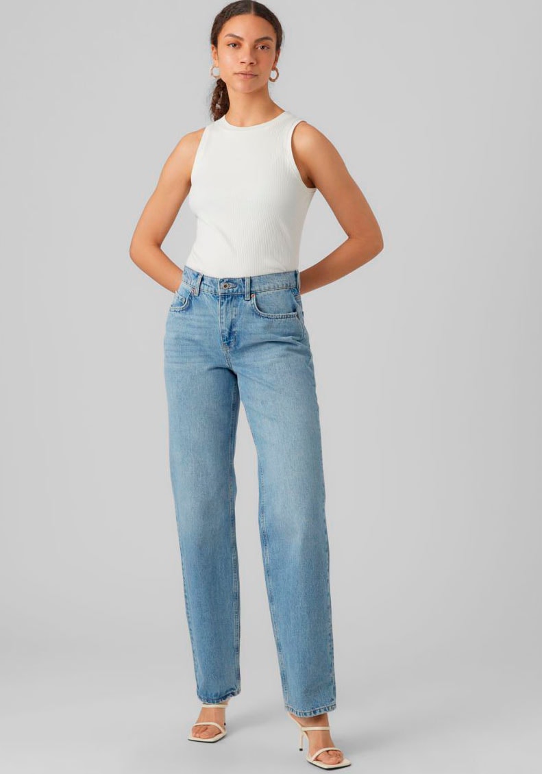 Vero Moda Tanktop »VMLAVENDER SL TOP VMA JRS NOOS«, mit Rundhalsausschnitt
