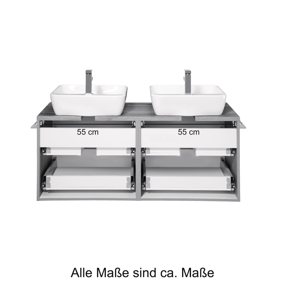 welltime Badmöbel-Set »Malibu« Set, 2 Stk. tlg.