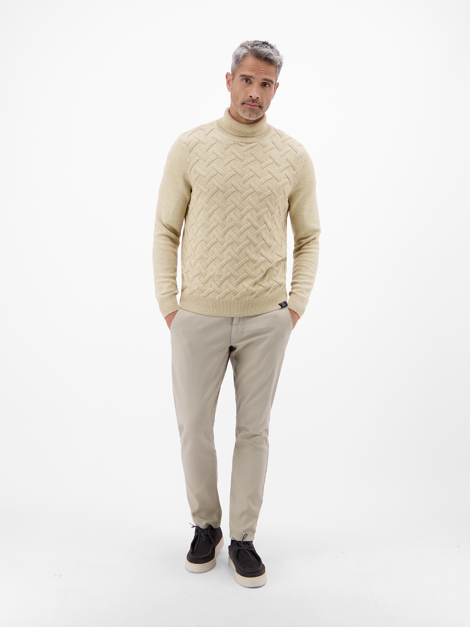 LERROS Rollkragenpullover »Stylischer Rollkragenpullover - modisch gemustert«