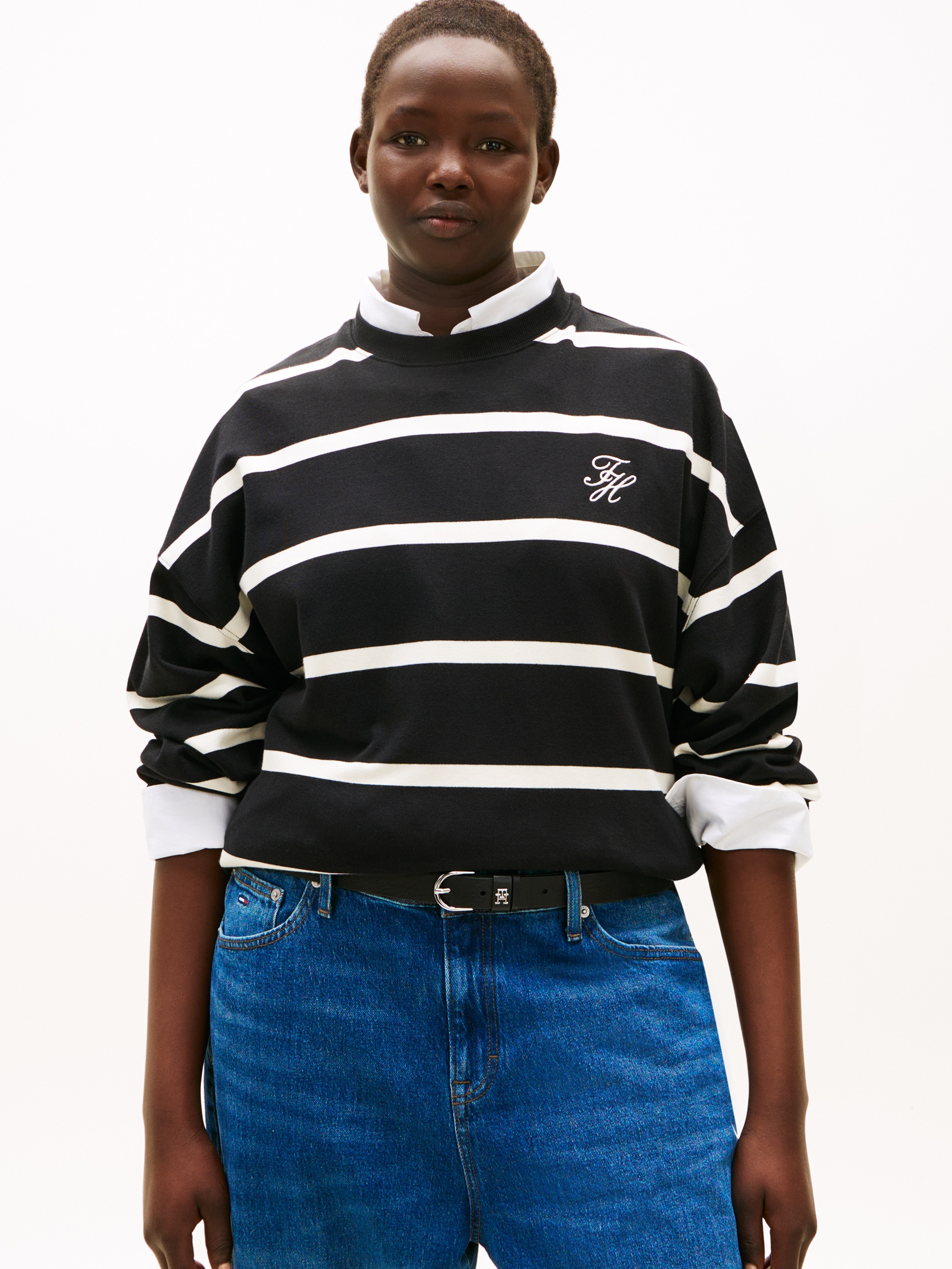 Tommy Hilfiger Curve Sweatshirt "CRV TH SCRIPT MDRN TERRY SWTSHRT", in groß günstig online kaufen