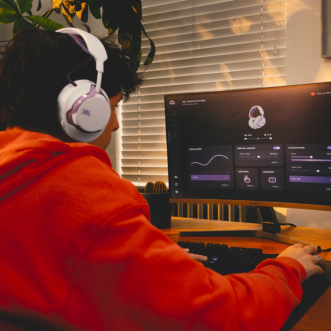 JBL Gaming-Headset »Quantum 650 - Kabelloses Gaming-Headset für mehrere Plattformen« A2DP Bluetooth Freisprechfunktion