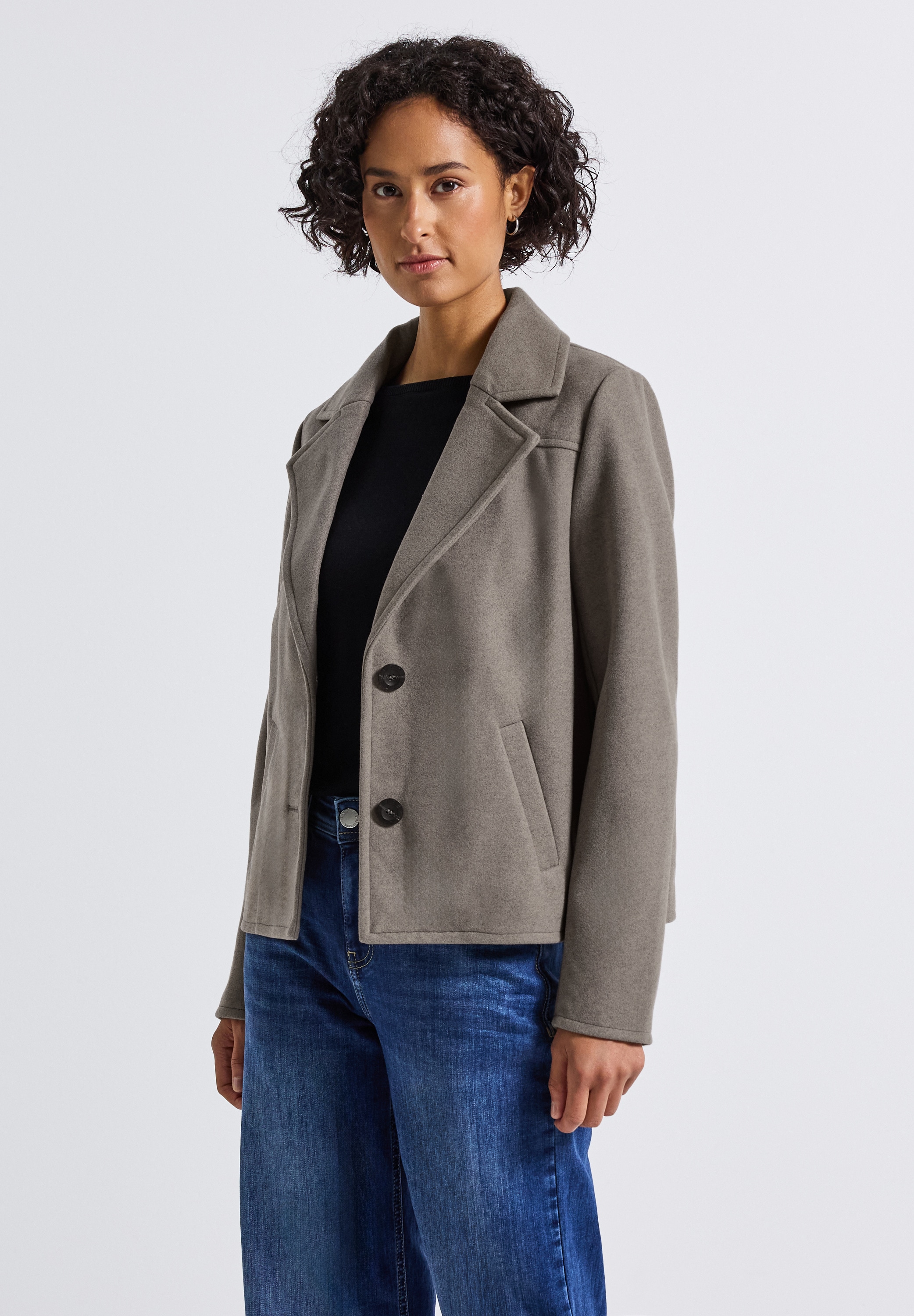 STREET ONE Kurzjacke, ohne Kapuze, mit Reverskragen günstig online kaufen