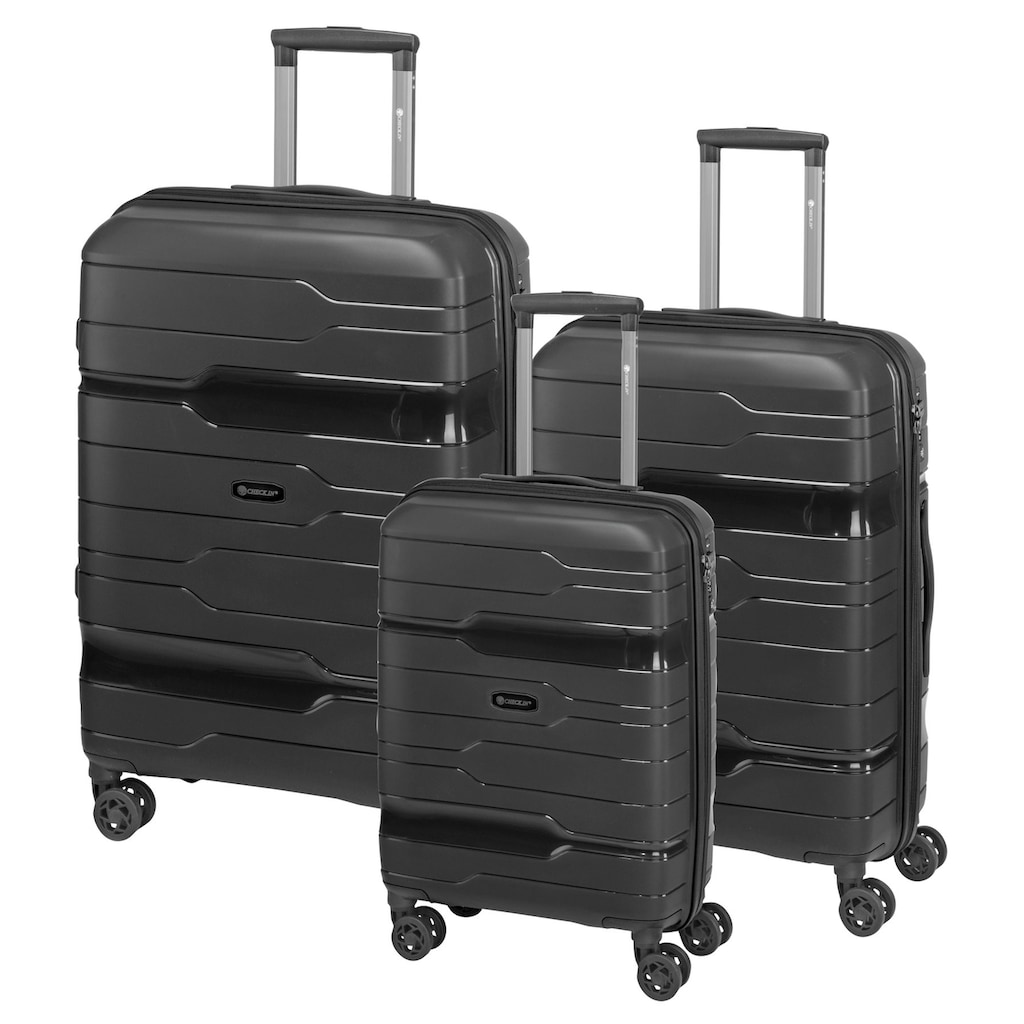 CHECK.IN® Trolleyset »Memphis«, (Set, 3 tlg.), Kofferset, Gepäckset, klein mittel groß, Handgepäck, Aufgabegepäck