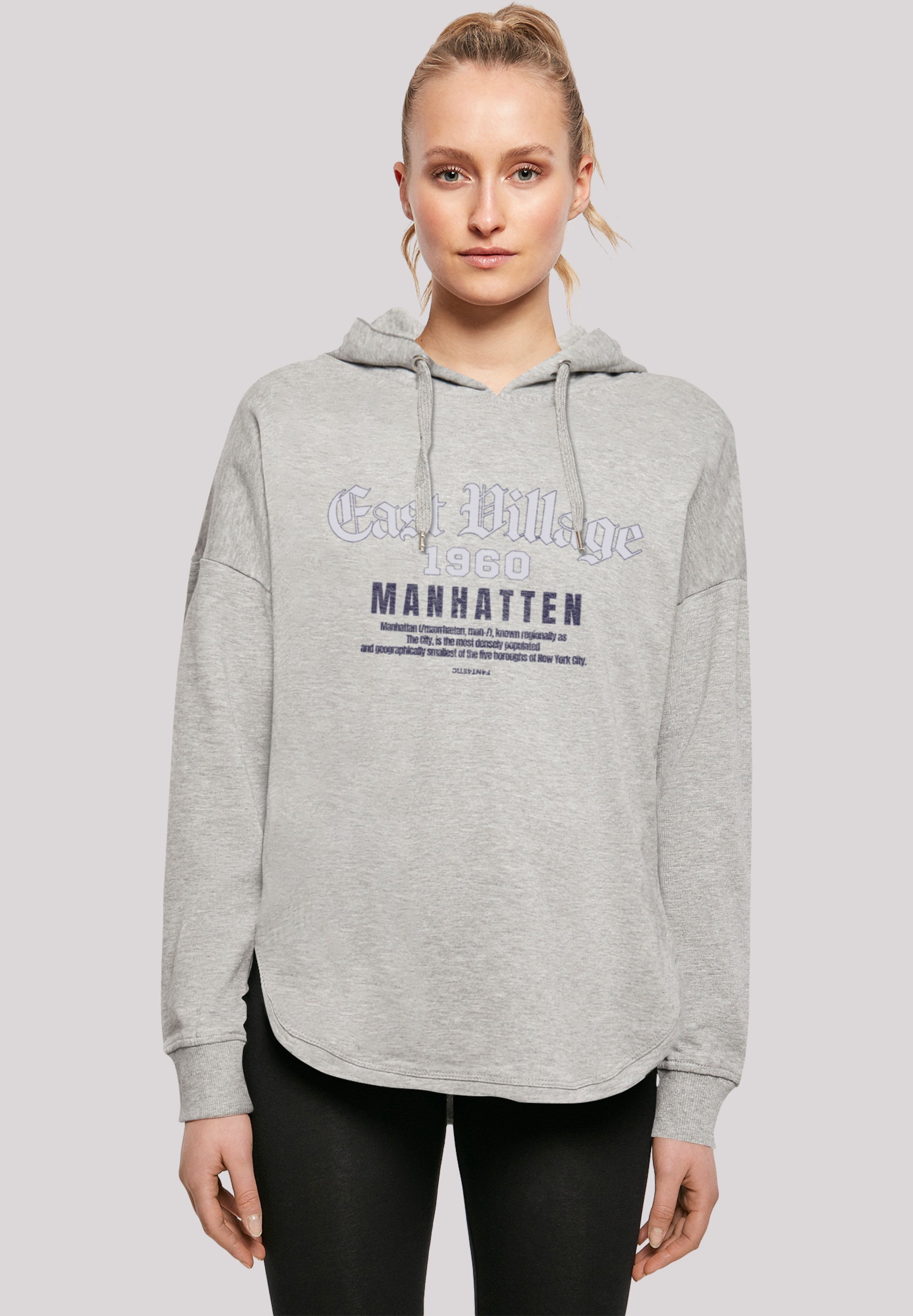 F4NT4STIC Kapuzenpullover "East Village Manhatten OVERSIZE HOODIE", Print