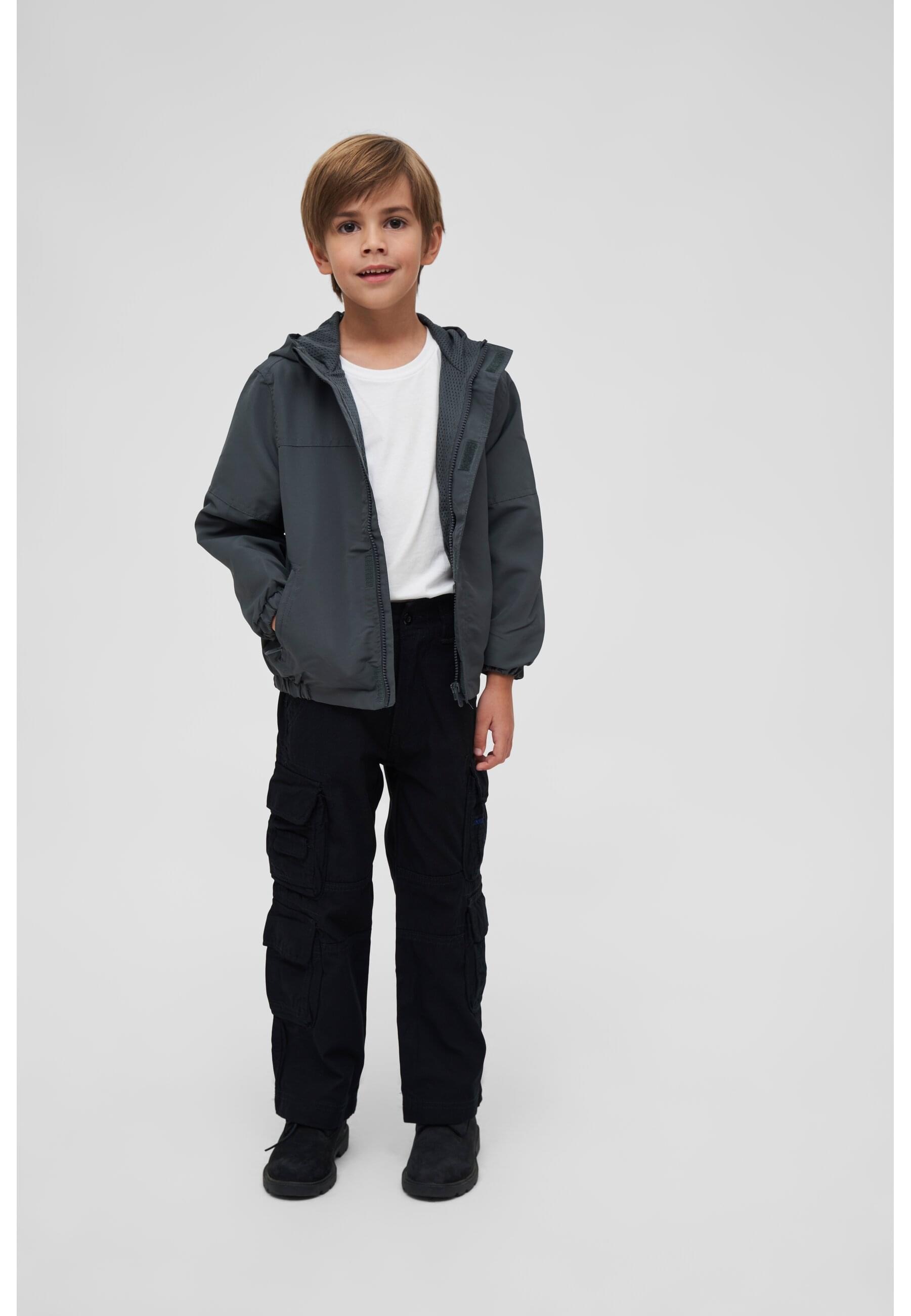 Brandit Allwetterjacke »Brandit Herren Kids Summer Windbreaker Frontzip«, (1 St.), mit Kapuze