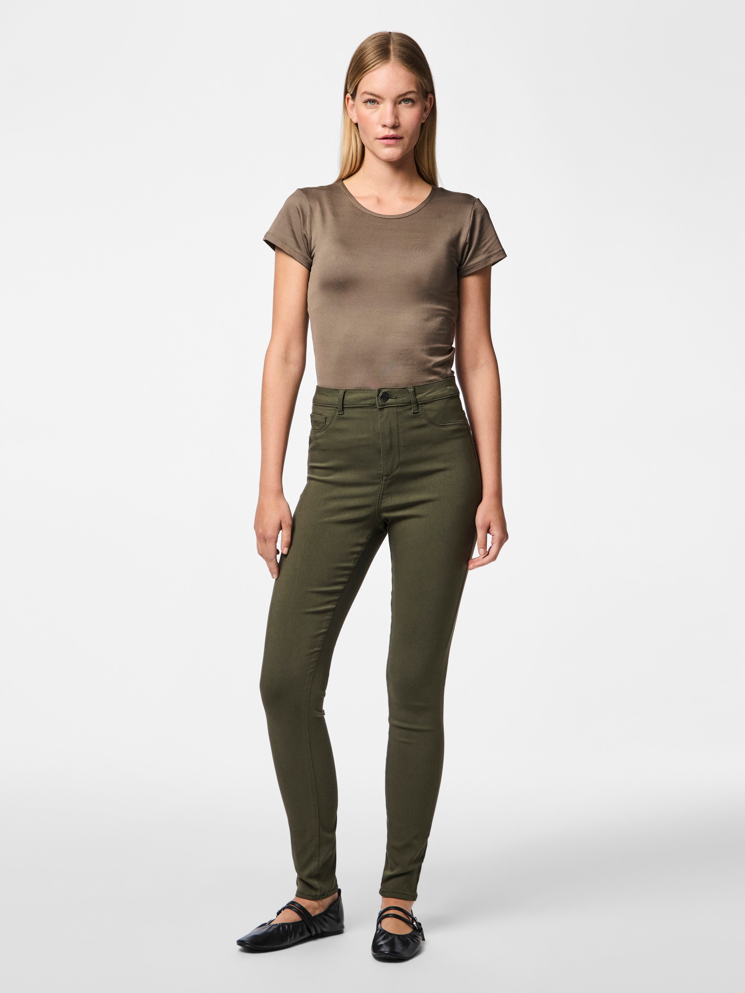 Thumbnail - pieces Jeggings "PCHIGHSKIN WEAR JEGGINGS" Viskosemischung, skinny fit