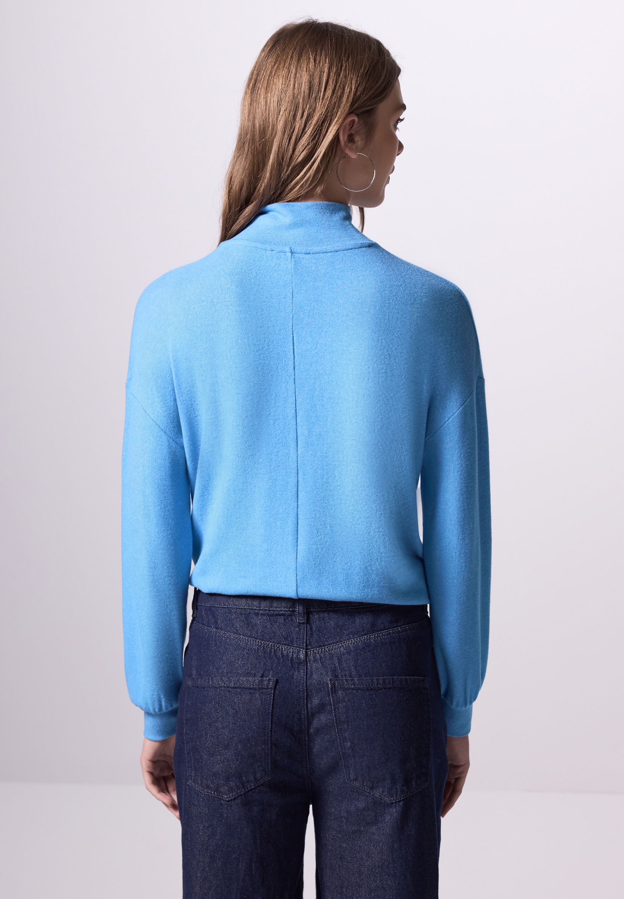 STREET ONE STUDIO Langarmshirt, aus softem Materialmix