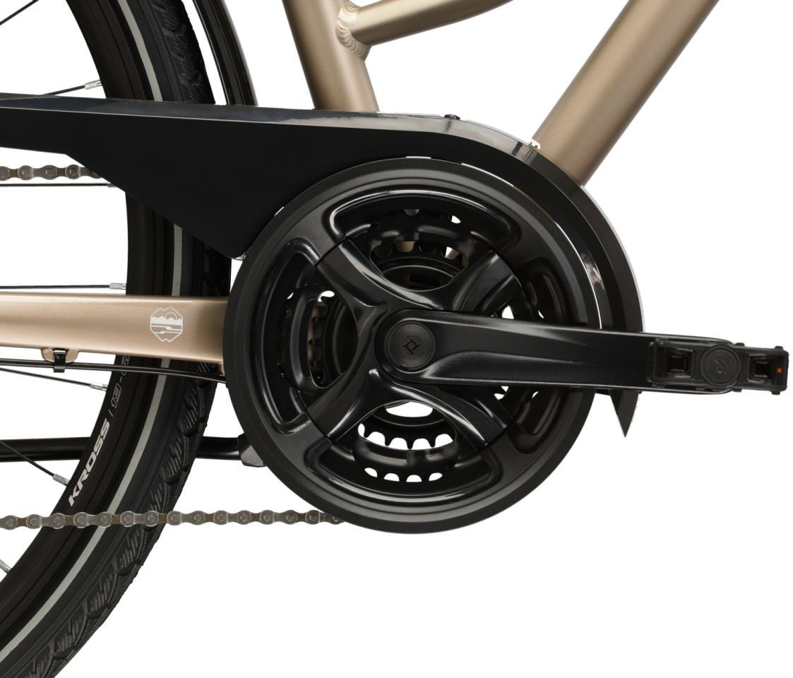 Kross Trekkingrad »Damen-Trekkingrad 28" Trans 3.0 Braun 24 Gänge« 24 Gang Shimano ACERA M3020 Schaltwerk Kettenschaltung