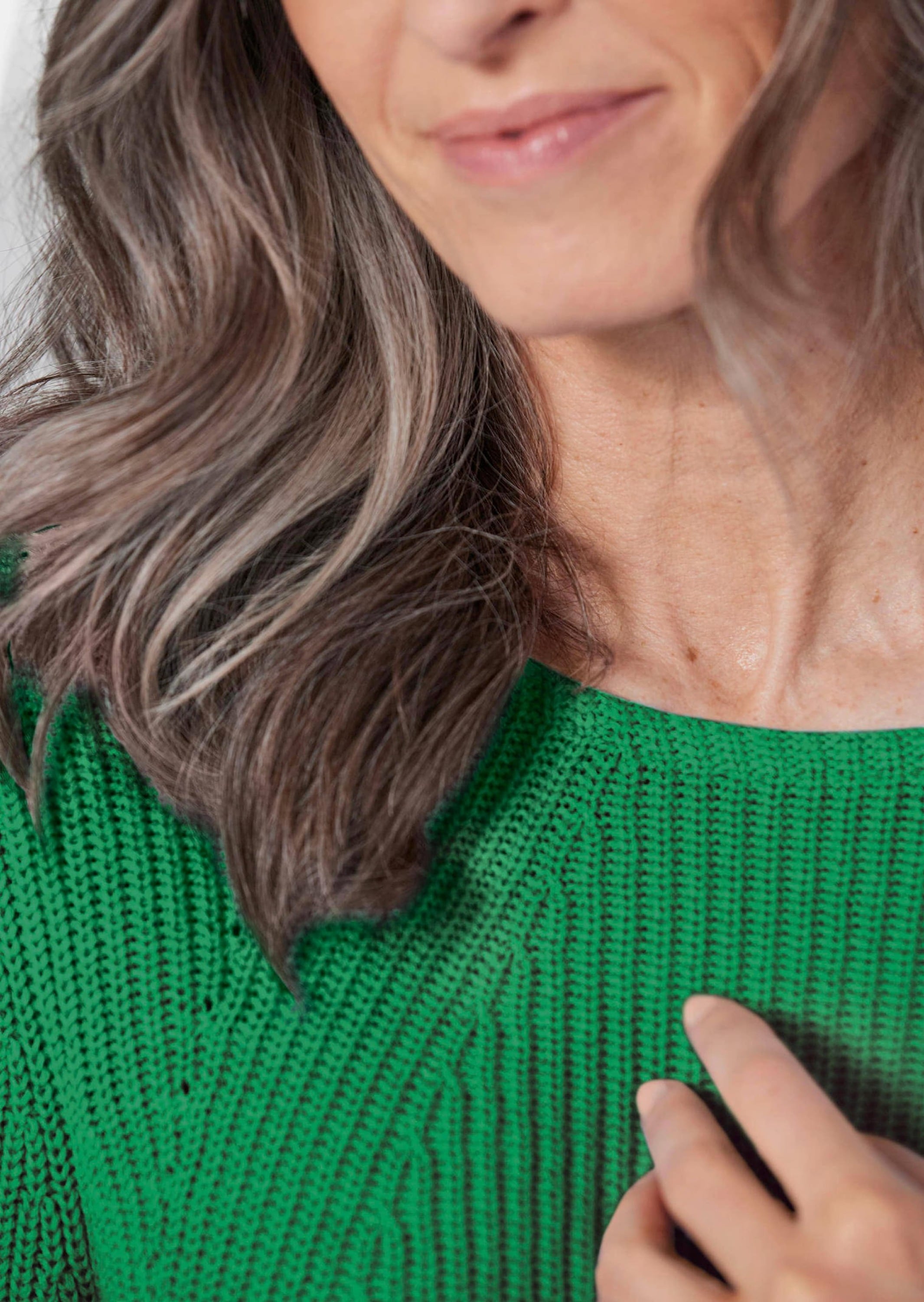 GOLDNER Strickpullover »Pullover Figurschmeichelnder Pullover aus reiner Baumwolle«