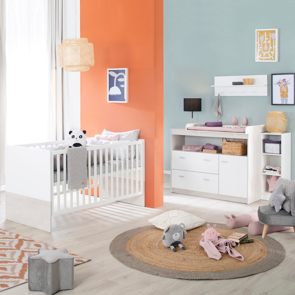 roba® Babyzimmer-Komplettset »Julia«, (Set, 3 St., Kinderbett, Schrank, Wickelkommode)