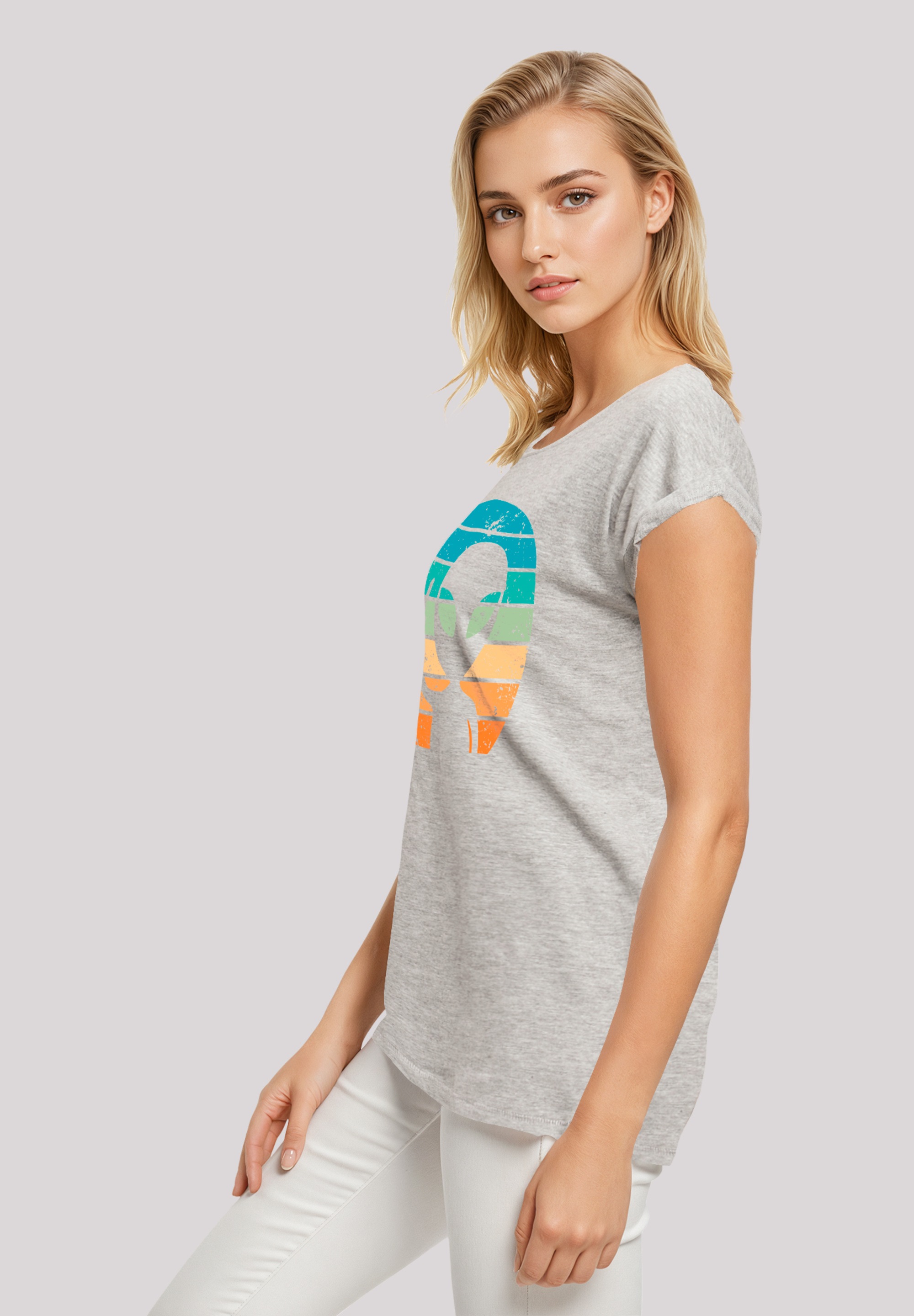 F4NT4STIC T-Shirt »Alien Piece Sonnenuntergang«, Premium Qualität