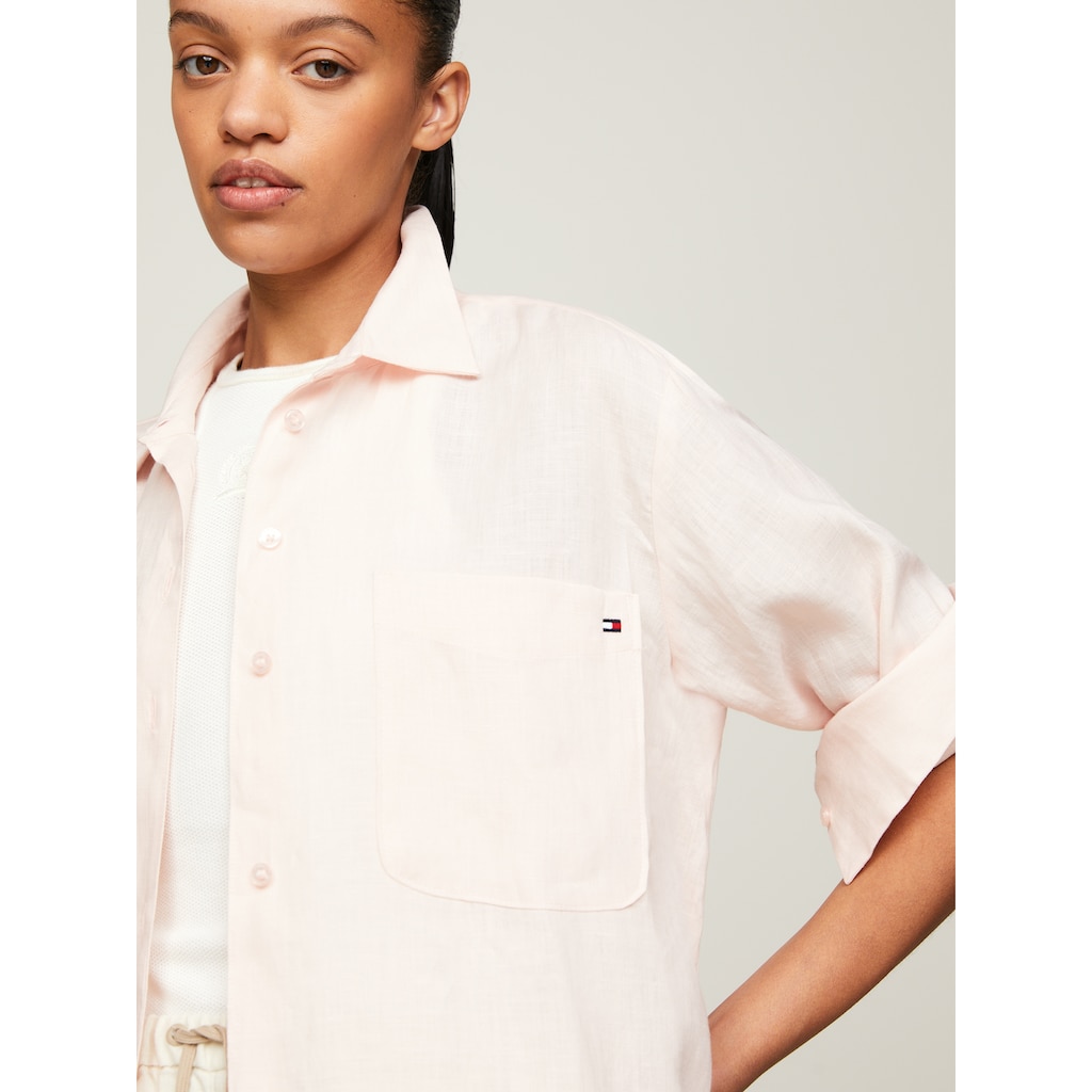 Tommy Hilfiger Hemdbluse »LINEN EASY FIT LS SHIRT«