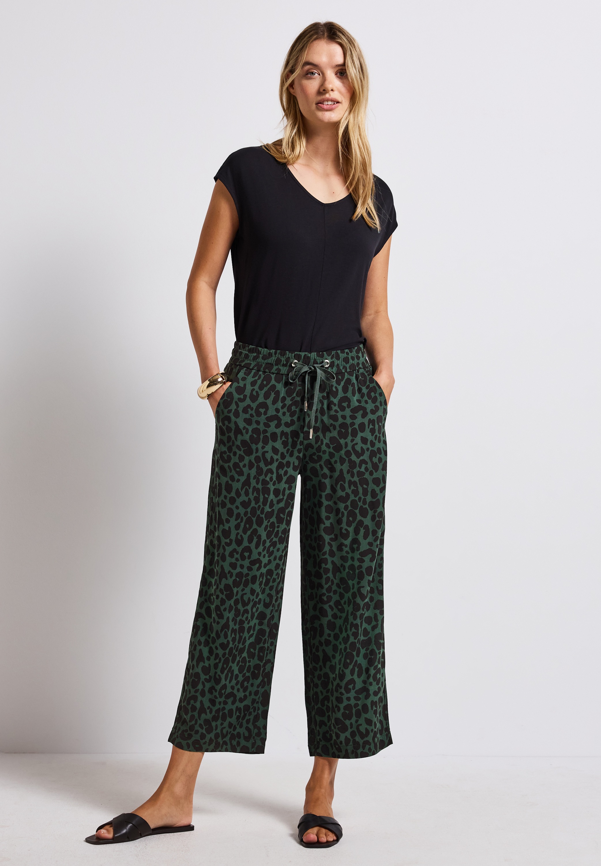 STREET ONE Stoffhose, High Waist