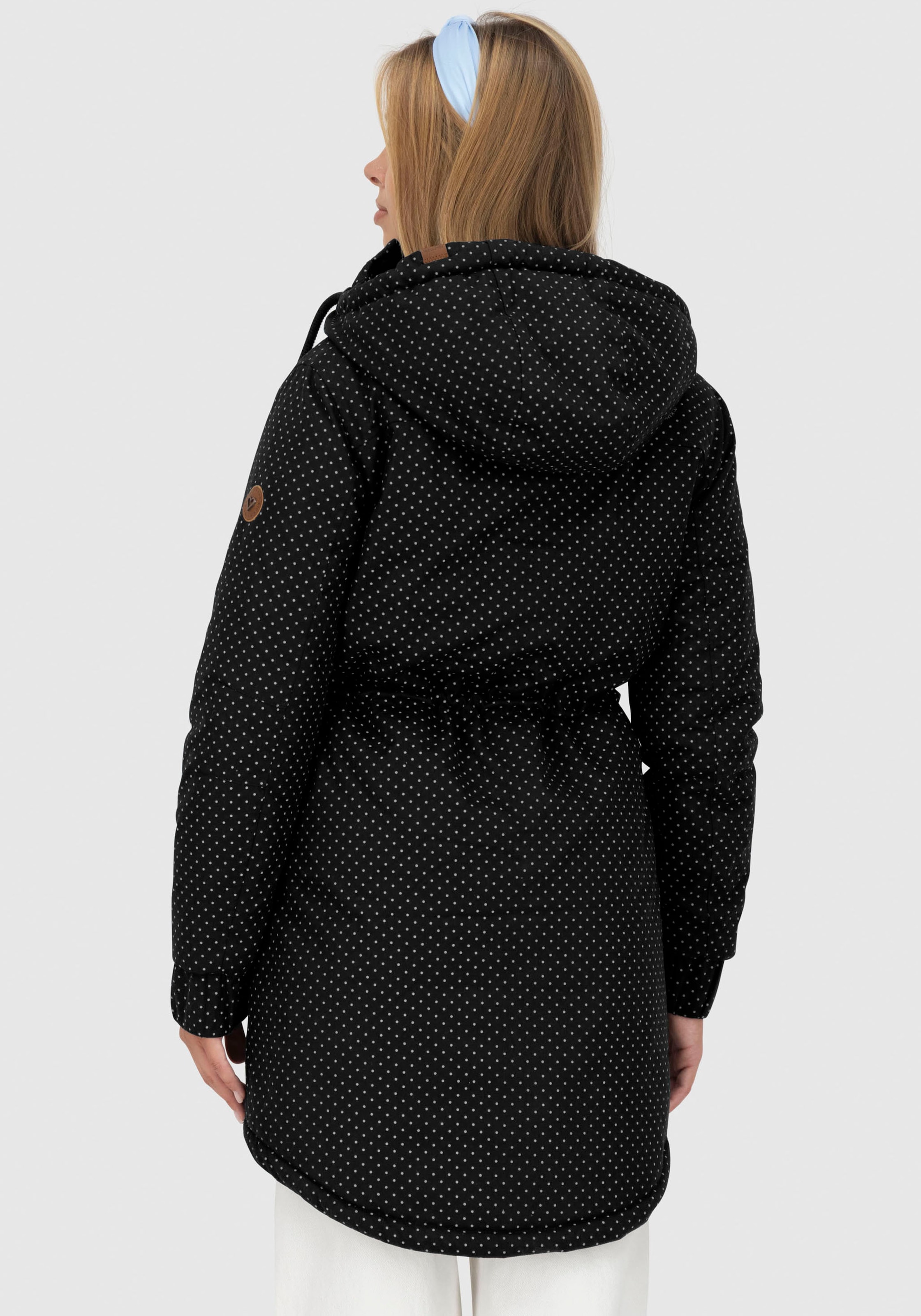 Alife & Kickin Outdoorjacke »CHARLOTTEAKB« mit Kapuze gefütterter Parka, Kapuzenjacke durch Bindeband tailliert