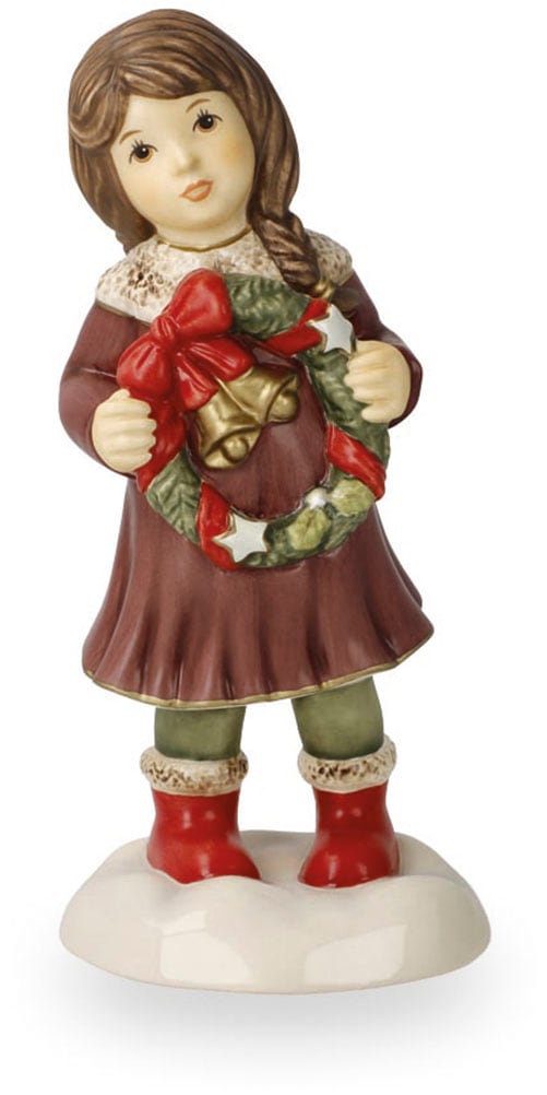 Goebel Dekofigur "Ein Kranz zum Advent" 7 x 6 x 14,5 cm günstig online kaufen