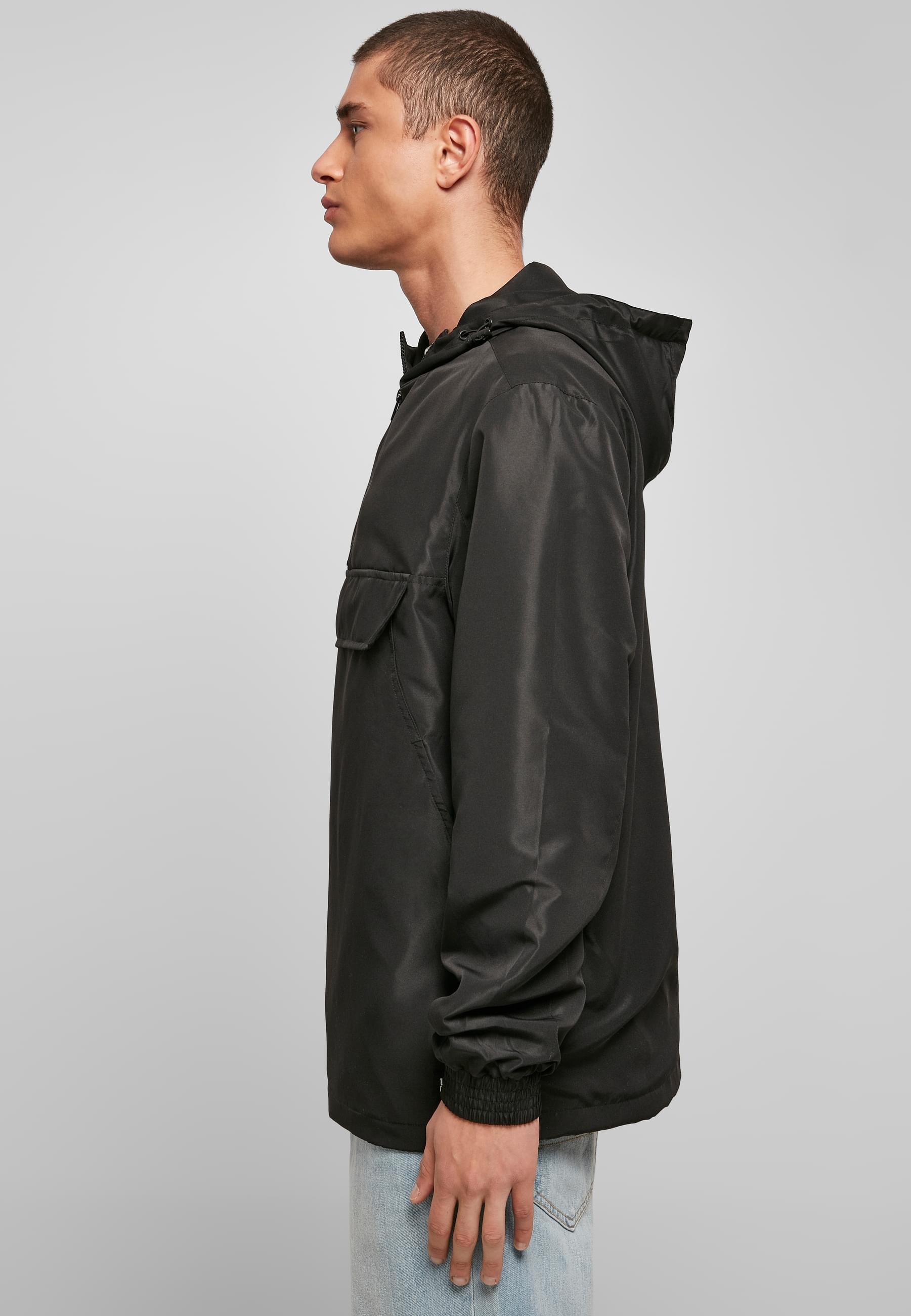 URBAN CLASSICS Anorak »Urban Classics Herren Recycled Basic Pull Over Jacket«, (1 St.), mit Kapuze